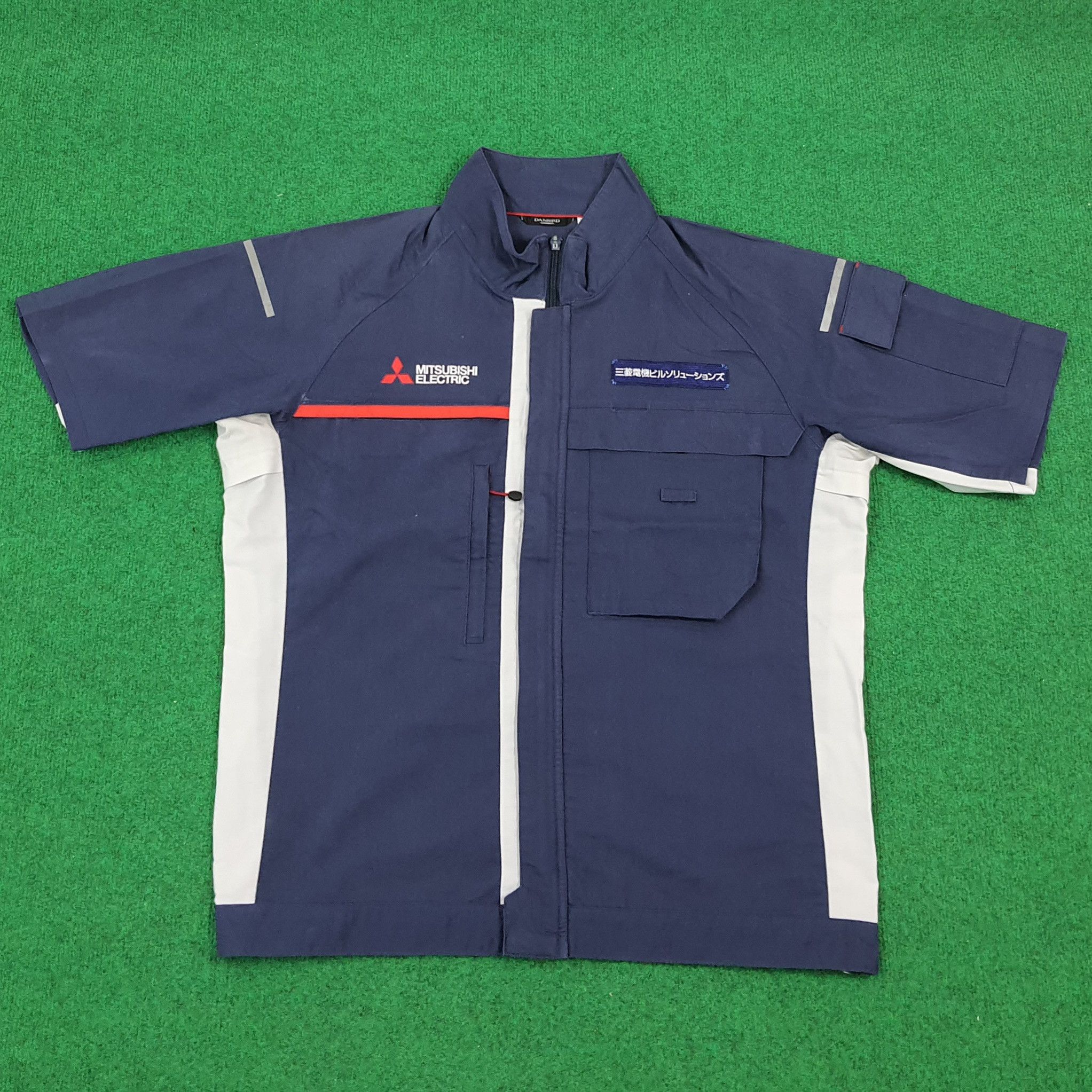 Vintage Mitsubishi Racing Japan Motorsports Zipper Workshirt