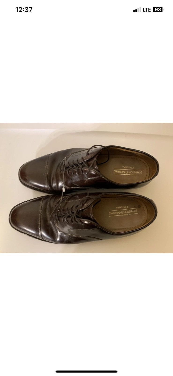 Johnston & Murphy Johnston & murphy mens sz 8.5D optima leather shoes oxfords Size US 8.5 / EU 41-42 - 7 Thumbnail