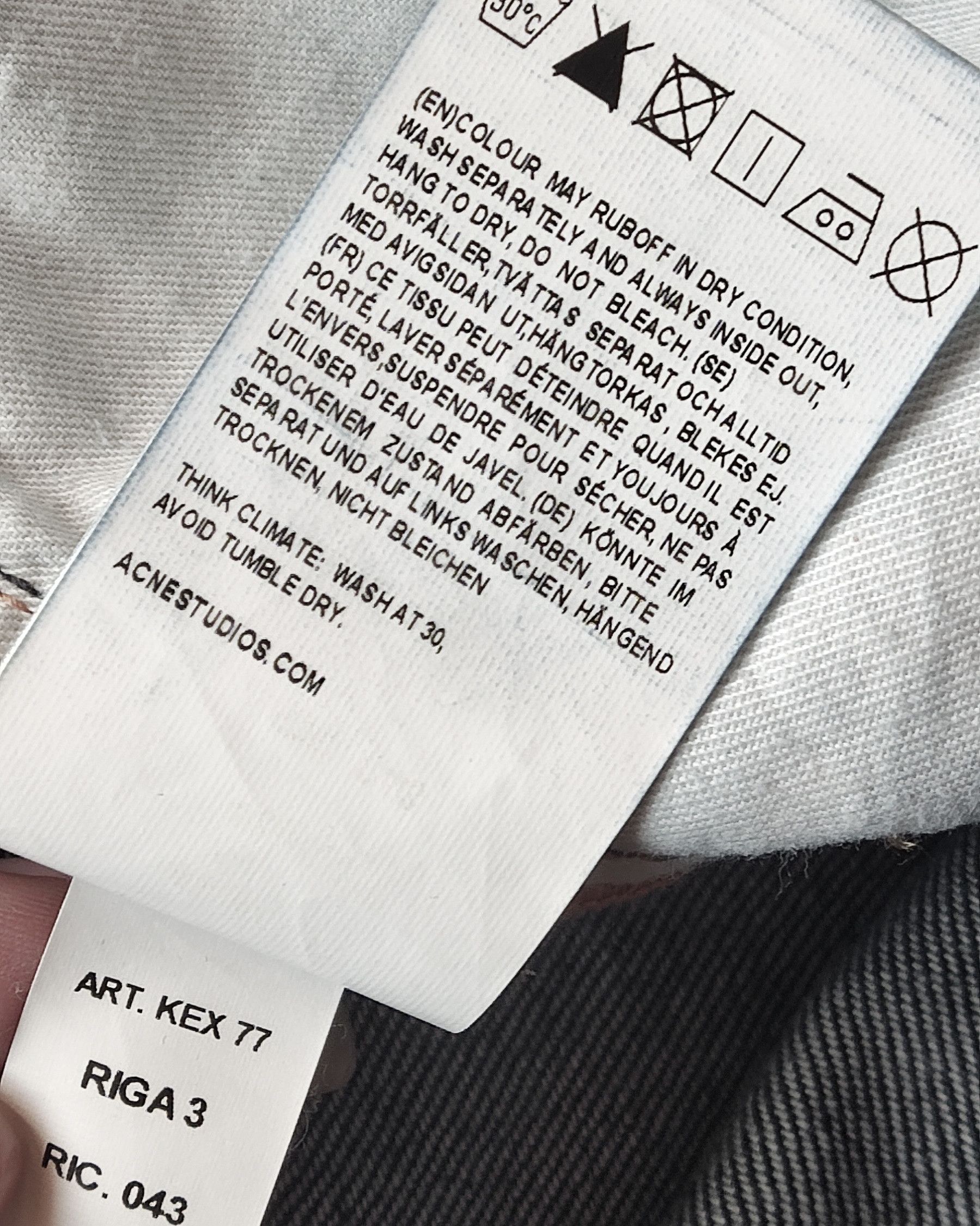 Acne Studios Italian raw denim jeans ACNE STUDIOS Size US 30 / EU 46 - 10 Thumbnail
