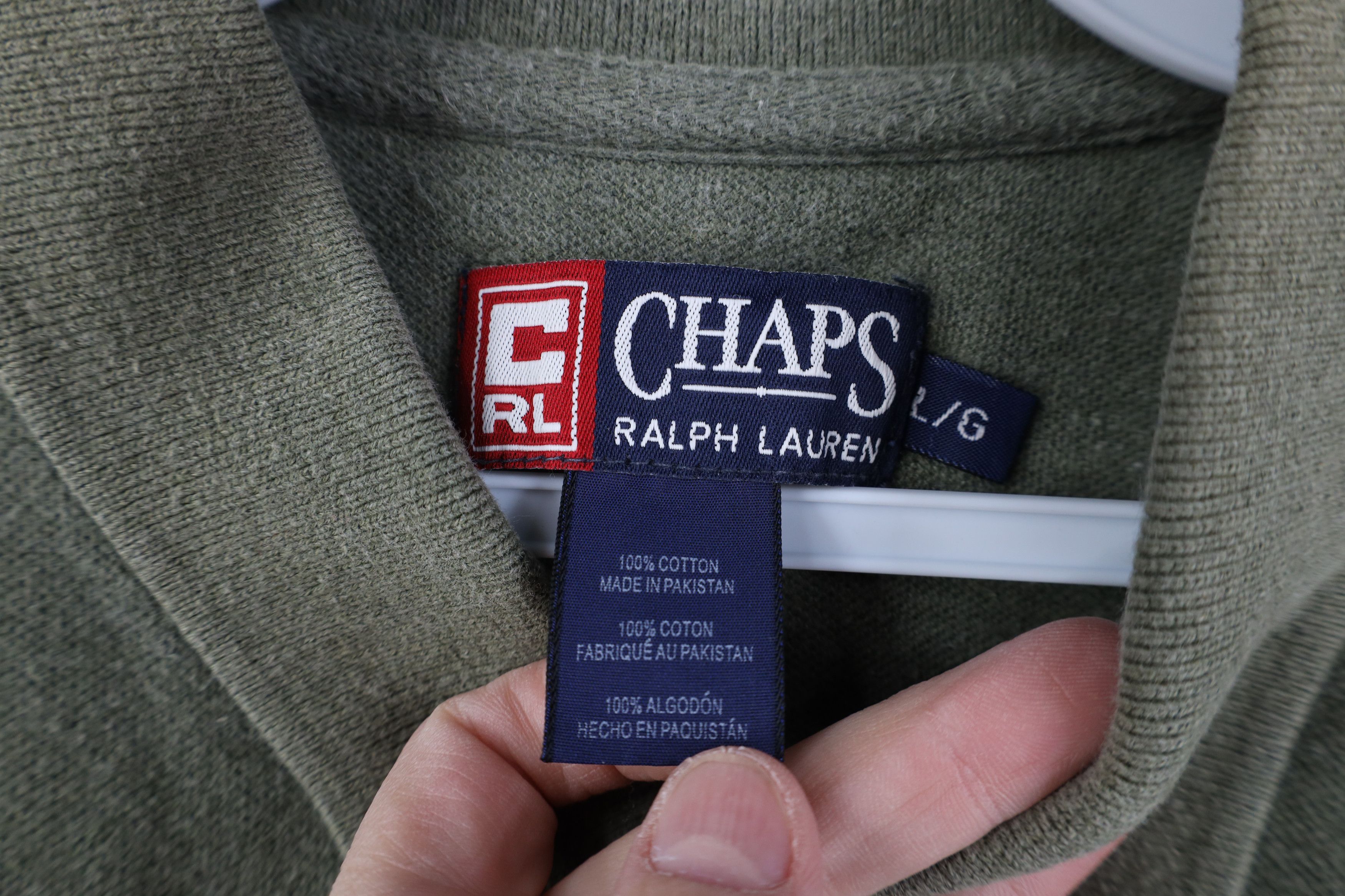 Ralph Lauren Vintage 90s Chaps Ralph Lauren Crest Collared Polo Shirt Size US L / EU 52-54 / 3 - 8 Thumbnail