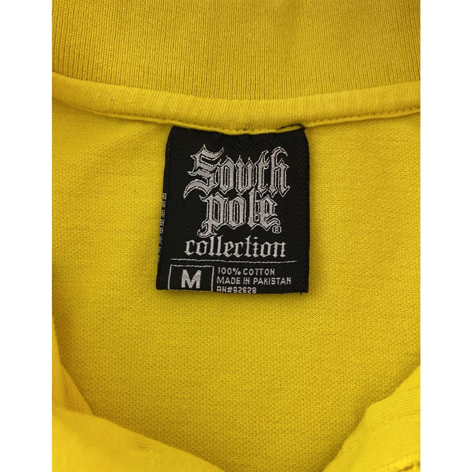 Southpole South Pole Polo Shirt Mens M Yellow Short Sleeve Cotton Solid Size US M / EU 48-50 / 2 - 2 Thumbnail