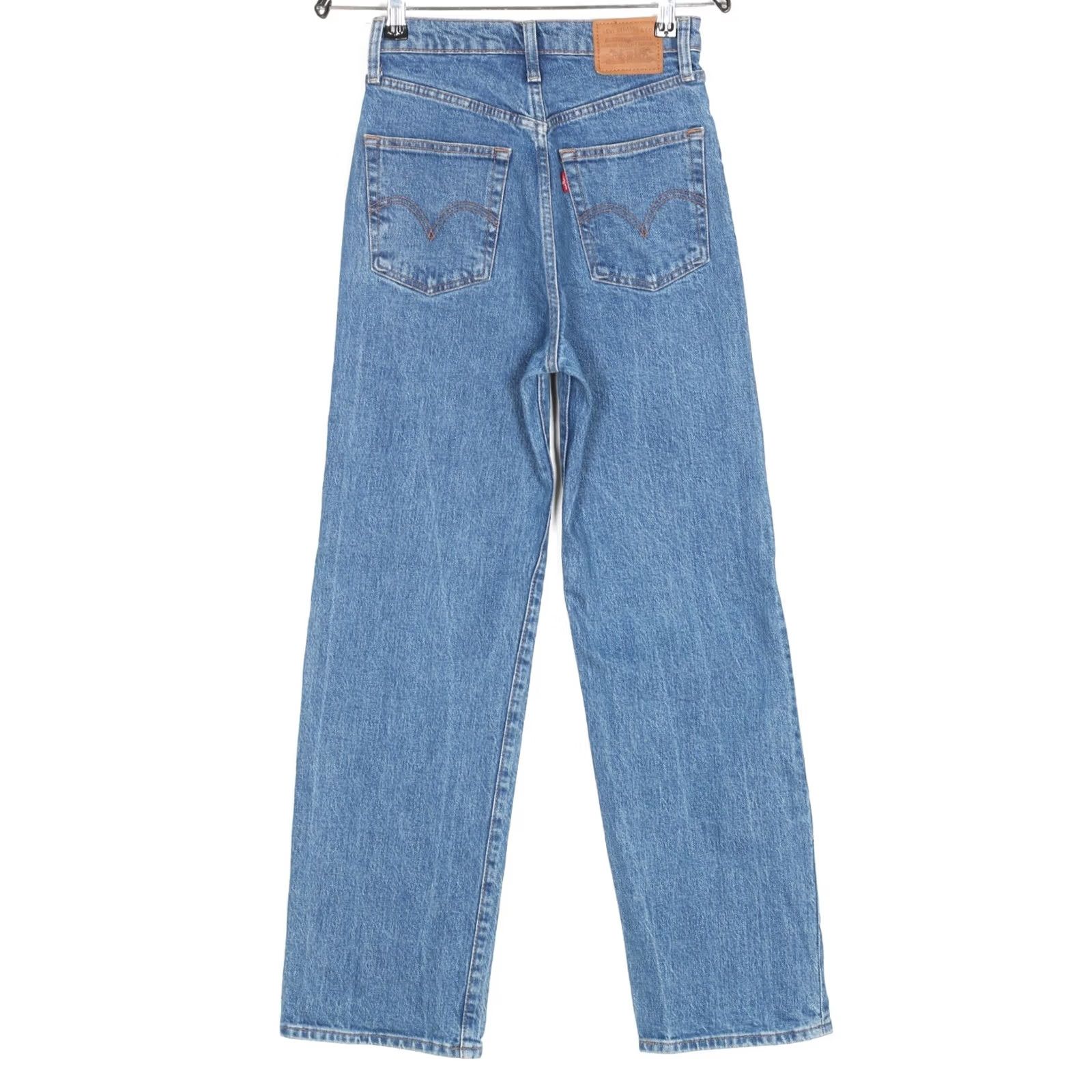 Levi's LEVI’S RIBCAGE STRAIGHT PREMIUM Jeans Women W25 L29 Stretch DZ7568 Size 42" / US 20 - 2 Thumbnail