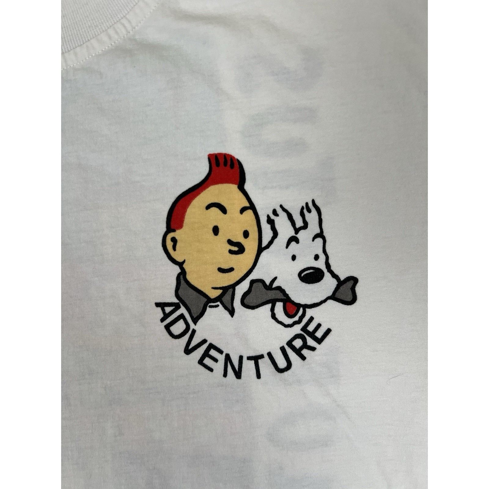 Vintage The Adventures of Tin Tin The Blue Lotus Vintage T-Shirt Siz Size US L / EU 52-54 / 3 - 3 Thumbnail