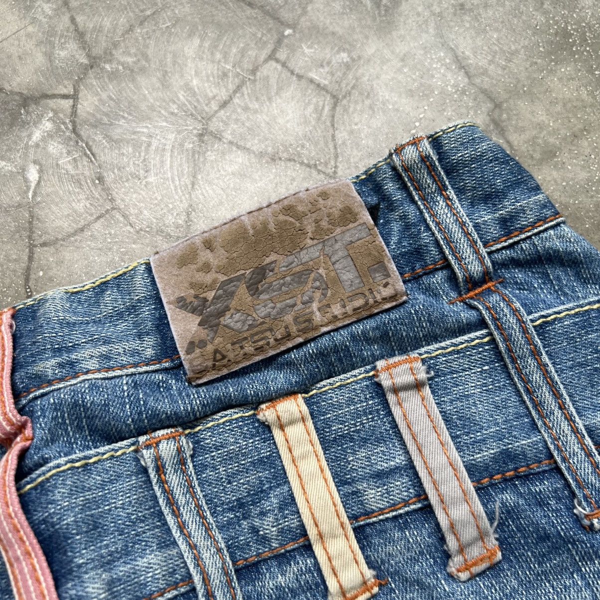 Hysteric Glamour 2000s Ba-Tsu Studio Vkei Style Double Waist Faded Jeans Size US 28 / EU 44 - 6 Thumbnail