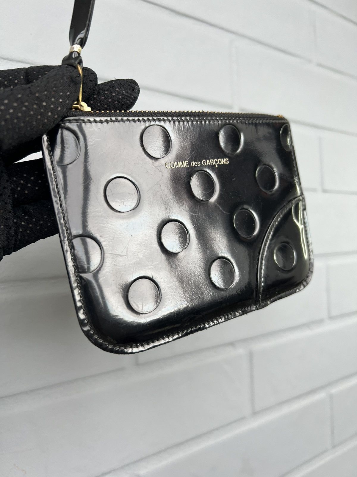 Comme des Garcons Comme Des Garcons Women's Wallet Leather Black Size ONE SIZE - 2 Thumbnail