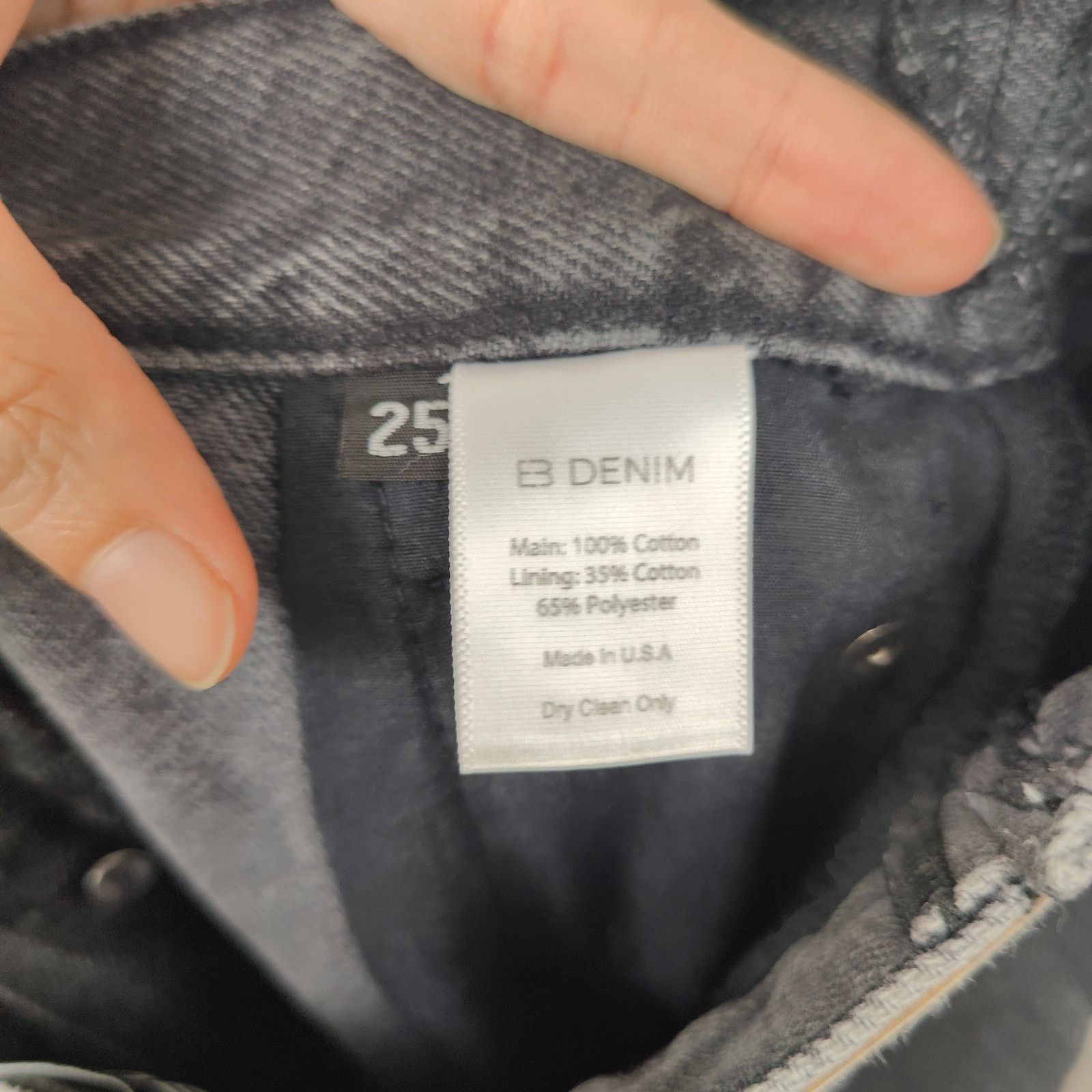 EB Denim EB Denim Jeans Womens 25 Charcoal Wash Straight Leg Pieced Size 25" / US 0 / IT 36 - 10 Thumbnail