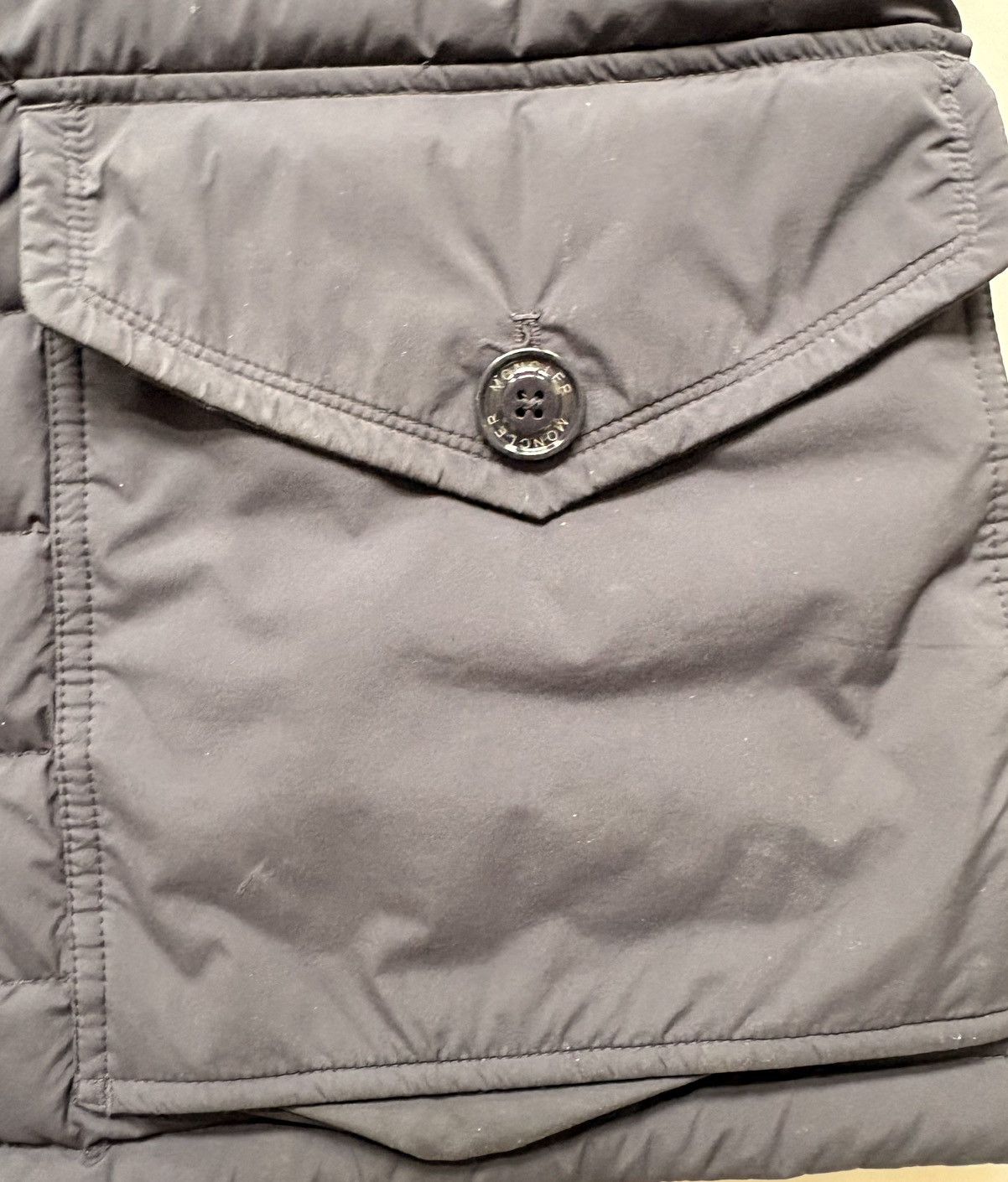 Moncler Moncler Black Hooded Down Puffer Jacket Mid-Length Men's Size US L / EU 52-54 / 3 - 7 Thumbnail