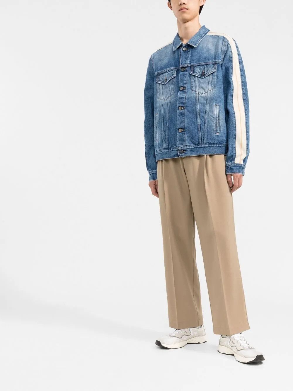 Palm Angels o1y0325 Denim Jacket in Blue Size US M / EU 48-50 / 2 - 4 Thumbnail