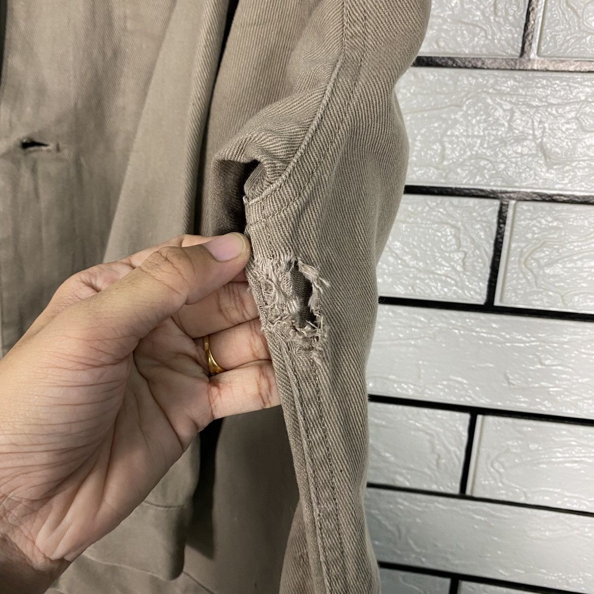 Japanese Brand 📌Vintage Khakis Chore Jacket Urban Research Issey Miyake Size US M / EU 48-50 / 2 - 19 Thumbnail