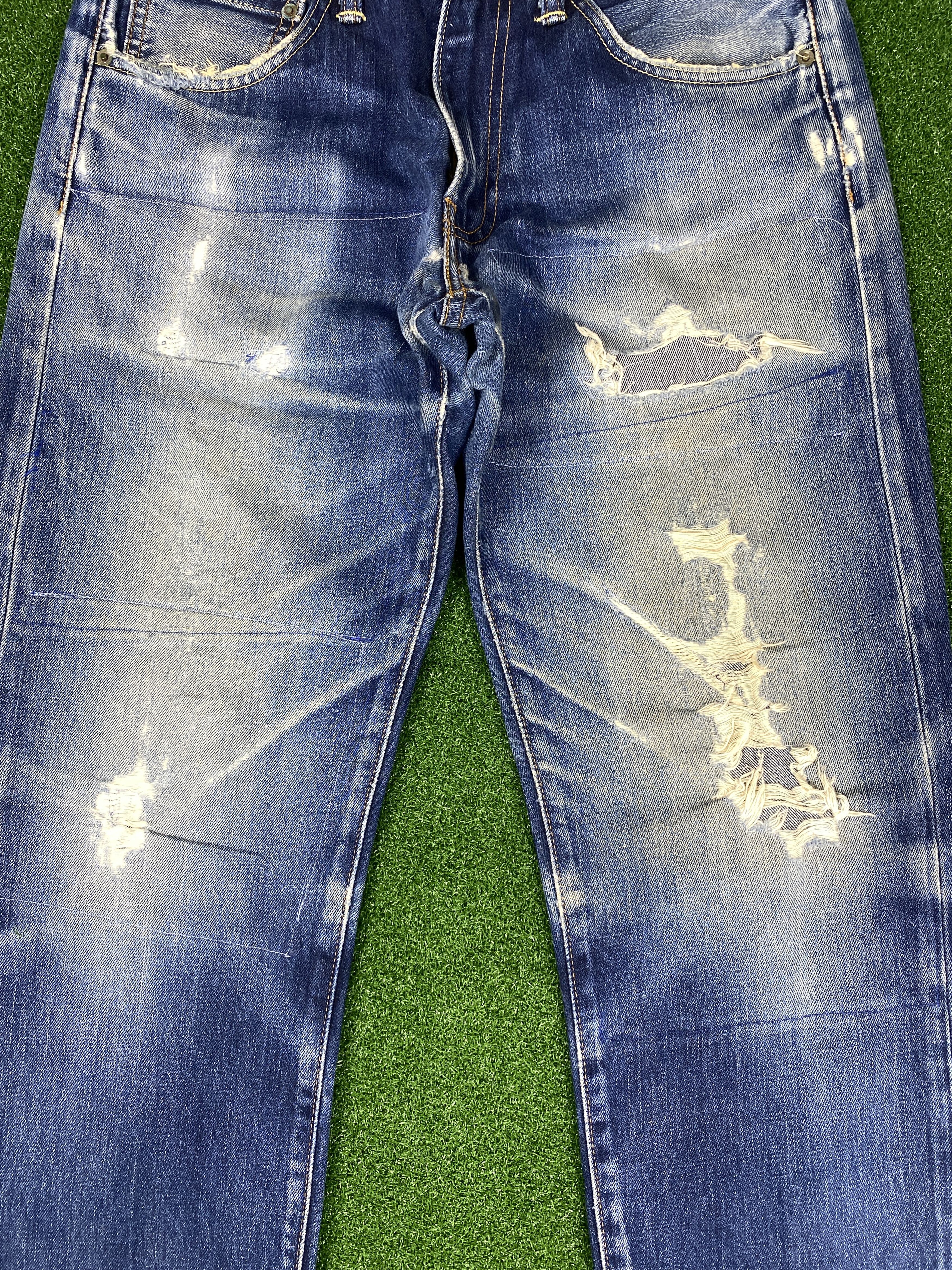 Levi's Vintage Levi's 503 Distressed Faded Blue Jeans CP0033 Size US 32 / EU 48 - 3 Thumbnail