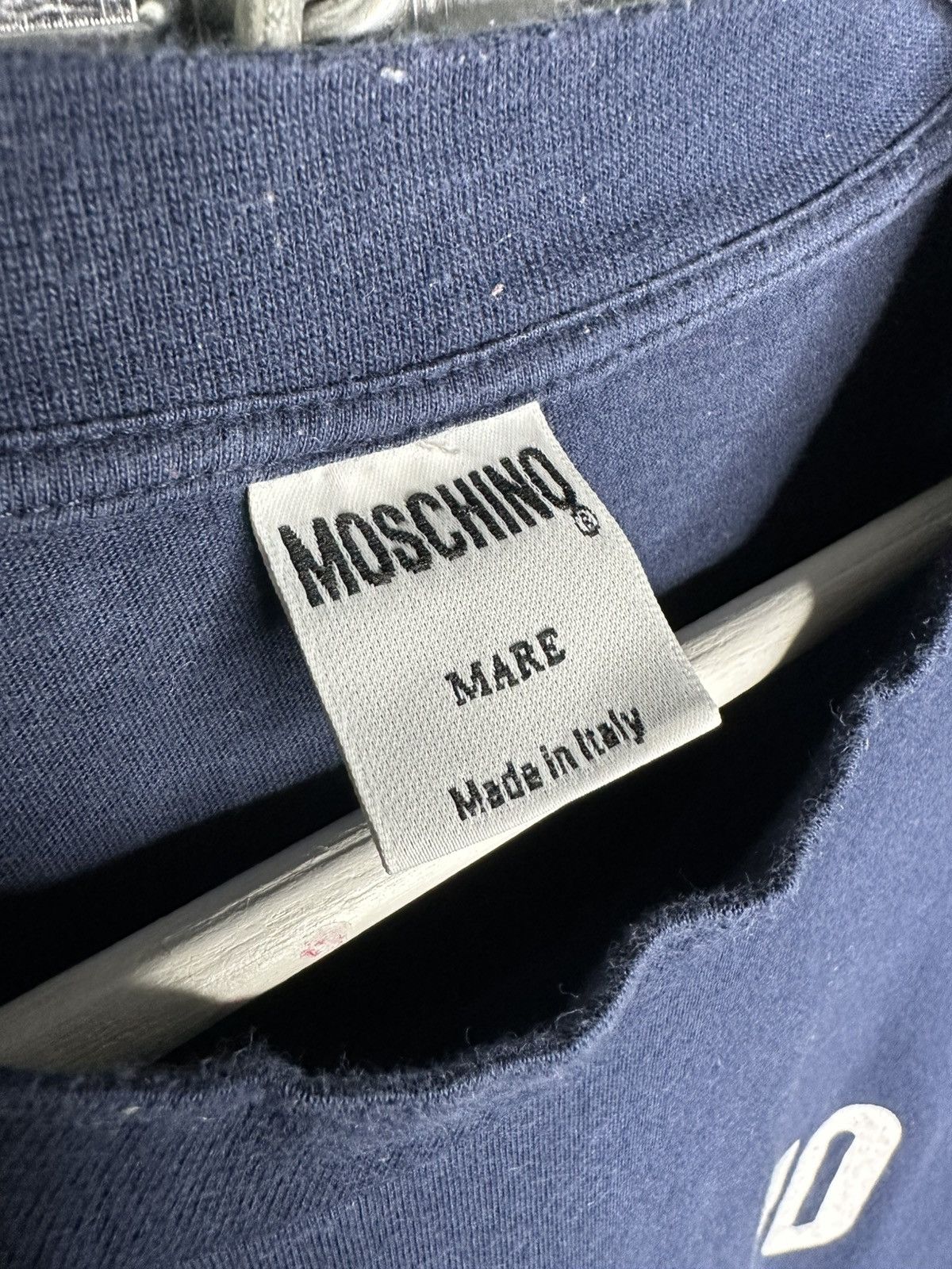 Moschino Moschino Mare Vintage 90s 00s Logo Print T Shirt Size XL Size US XL / EU 56 / 4 - 4 Thumbnail