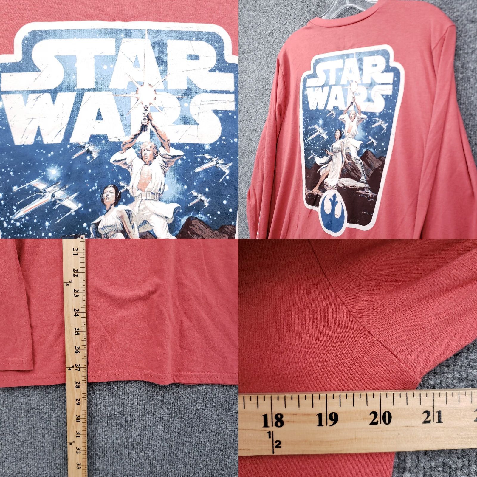 Vintage Fifth Sun Star Wars Shirt Mens M Red In A Galaxy Far Away Poster Size US M / EU 48-50 / 2 - 8 Thumbnail