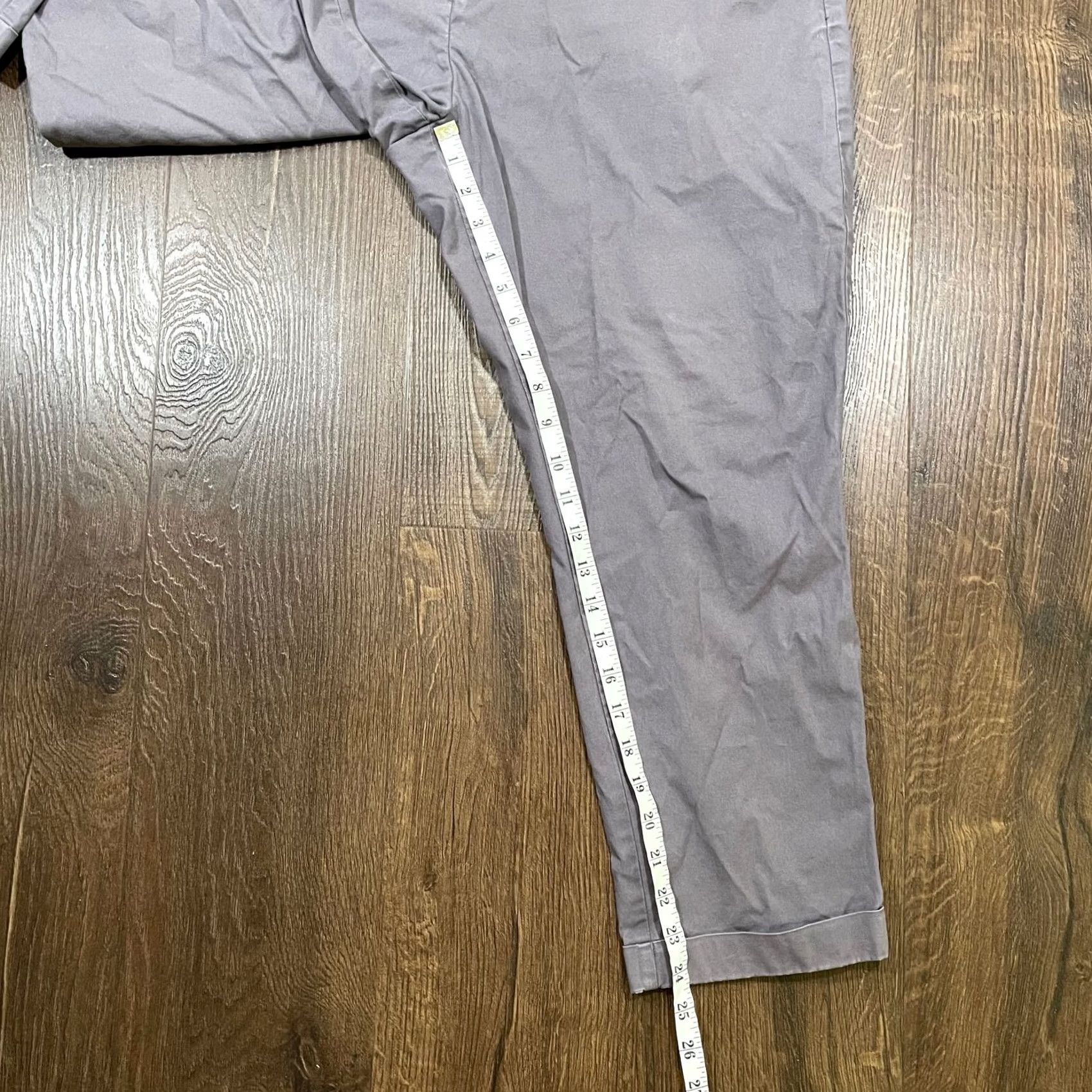 Tavik Tavik Pants Men Chino 36x24.5 Gray Slimming Straight Front Flat Front Casual Bottoms Modern Regular XS? Size US 36 / EU 52 - 5 Thumbnail