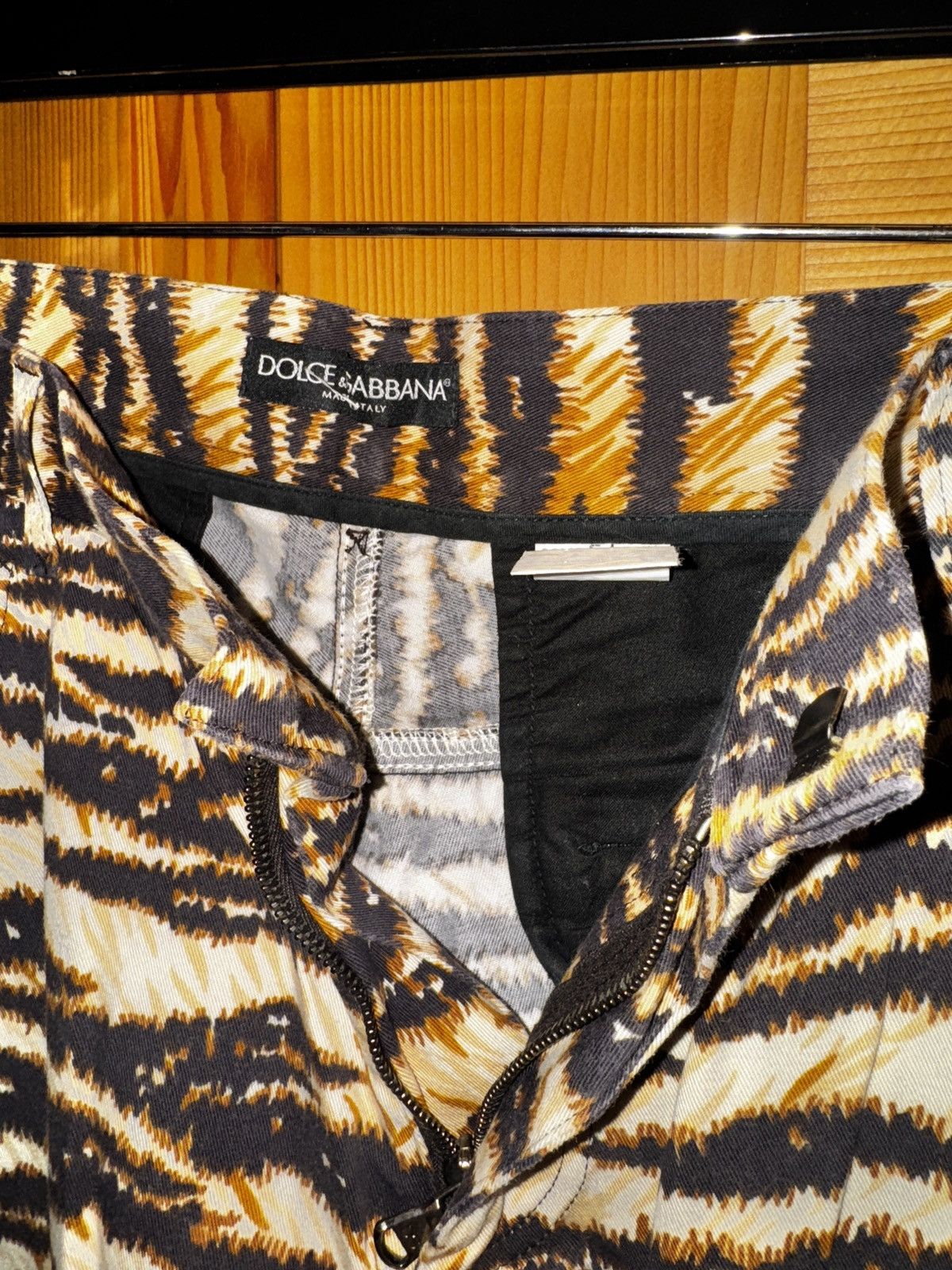Dolce & Gabbana Vintage Dolce Gabbana Tiger Print Pants Size US 38 / EU 54 - 2 Thumbnail