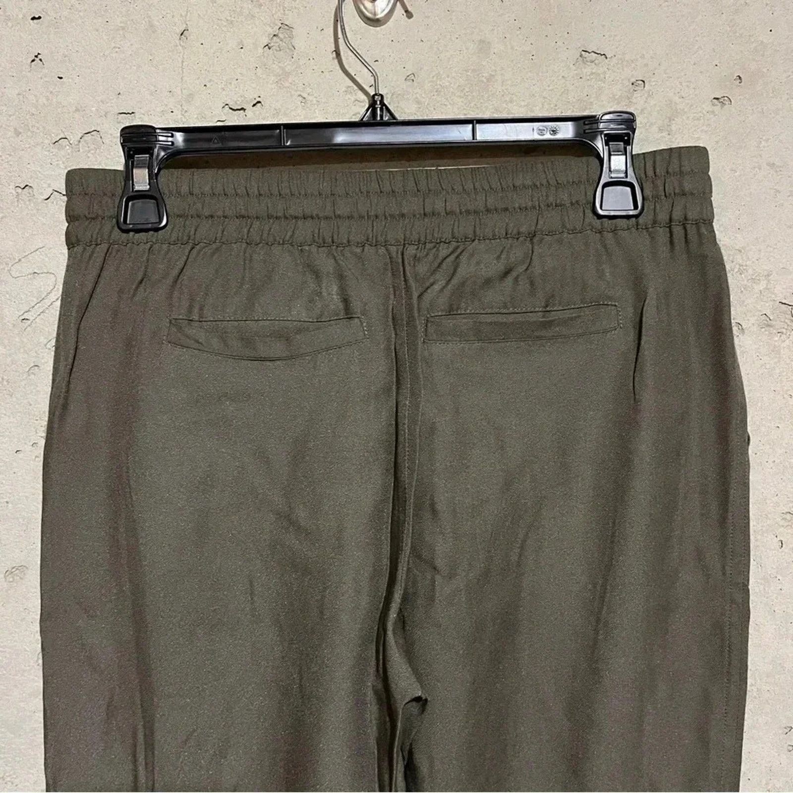 Joie Joie Womens Sz S Green Drawstring Jogger Pants Silk Blend Size 26" / US 2 / IT 38 - 8 Thumbnail