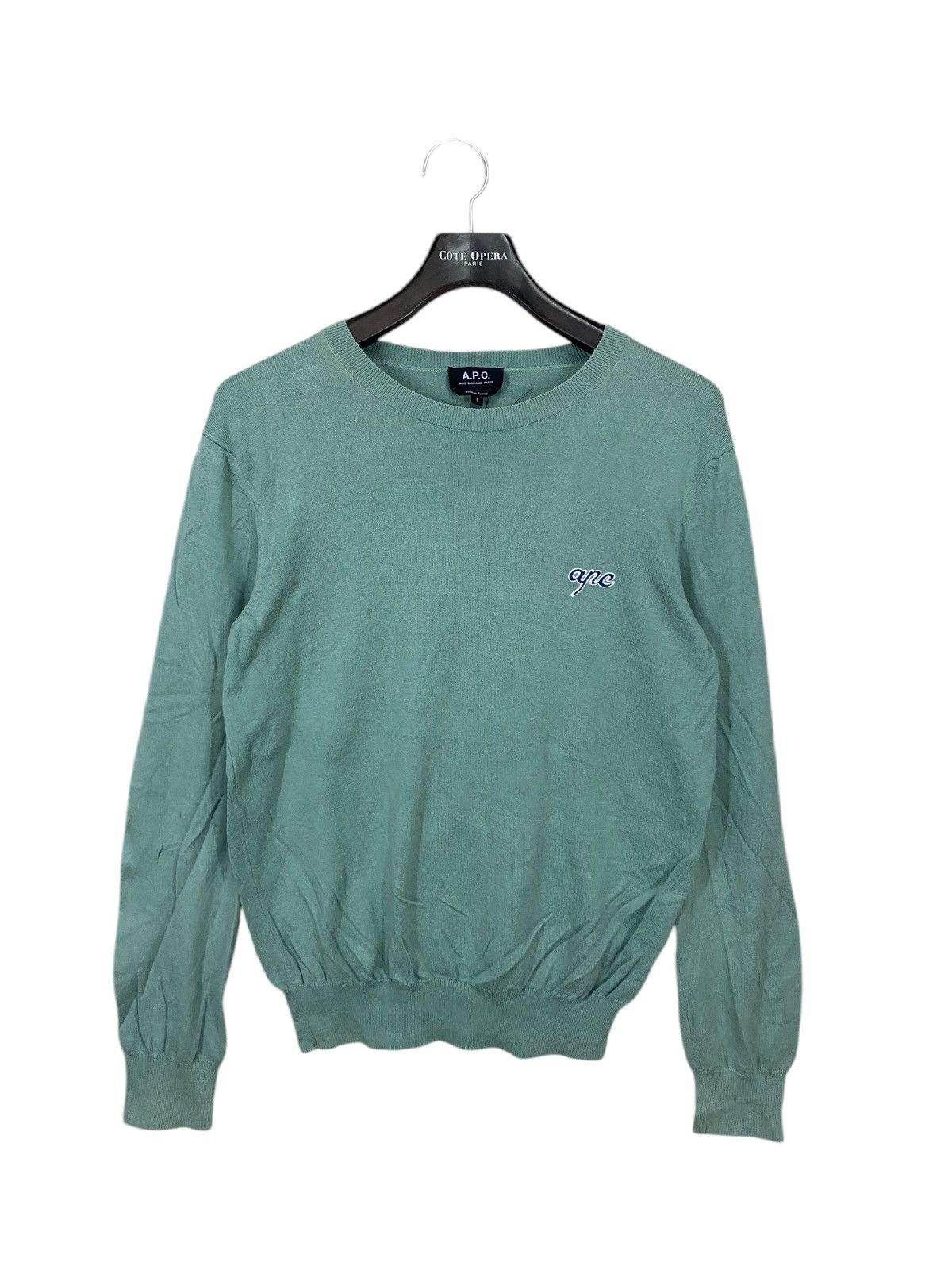 A.P.C. × Designer Apc rue madame paris small logo sweatshirt pullover Size US L / EU 52-54 / 3 - 1 Thumbnail