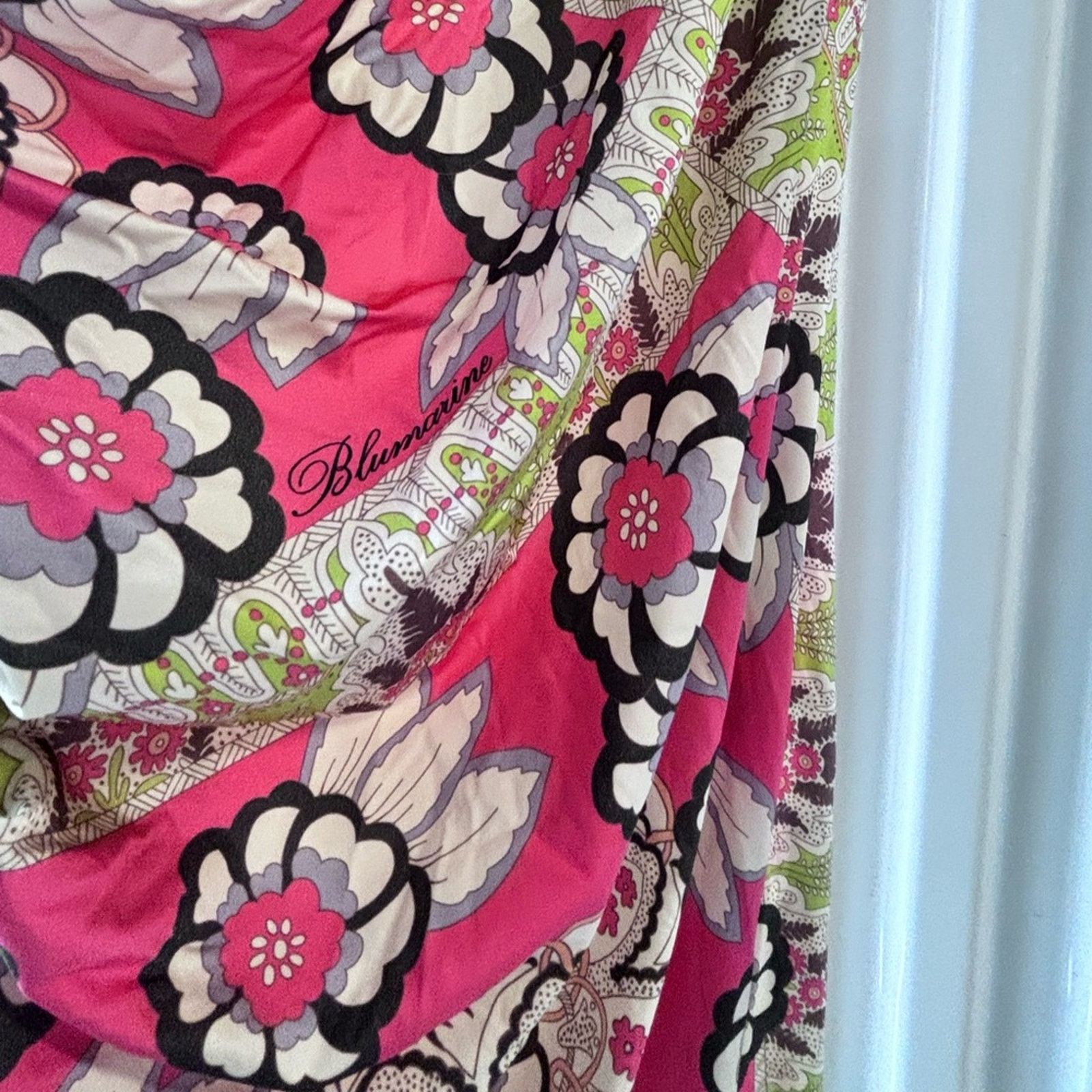 Blumarine NWT Blumarine Pink and Green Floral Dress Women's Size L Size L / US 10 / IT 46 - 5 Thumbnail