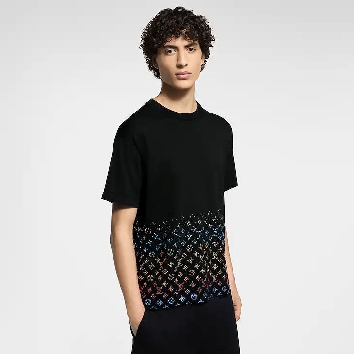 Louis Vuitton Monogram Gradient Embellished Short-Sleeved Crewneck Size US XXL / EU 58 / 5 - 2 Thumbnail