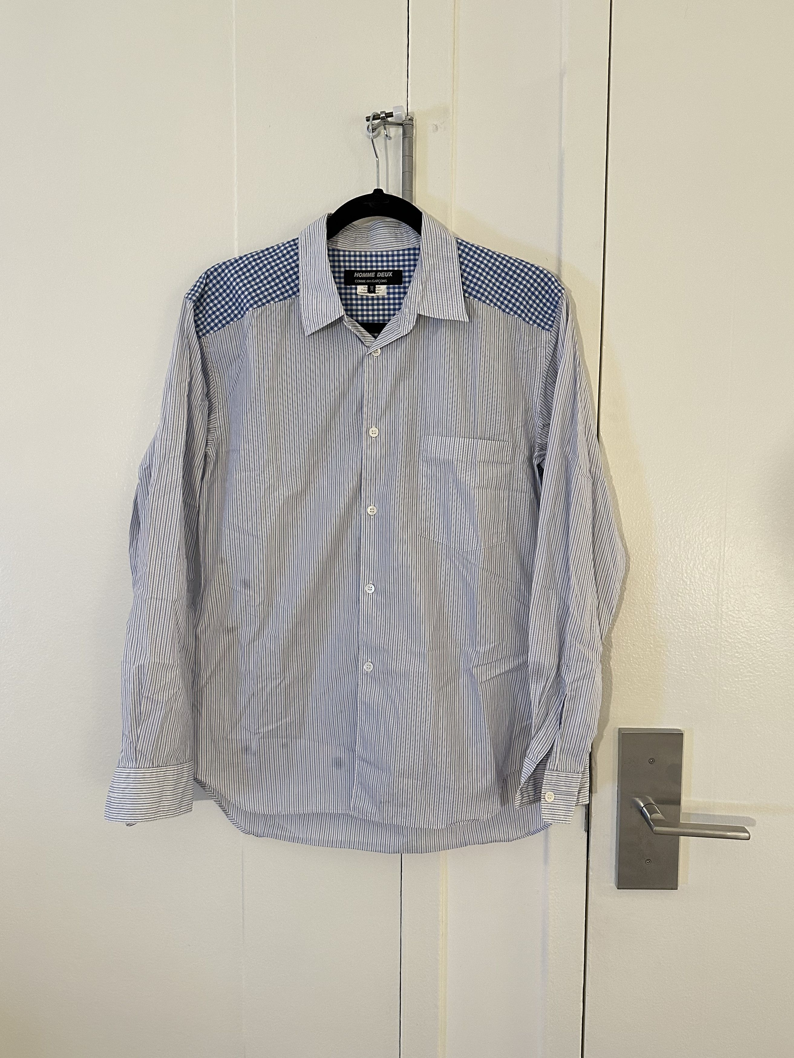 image of Comme Des Garcons x Comme Des Garcons Homme Deux Comme Des Garçons Homme Deux Multi Media Button Up