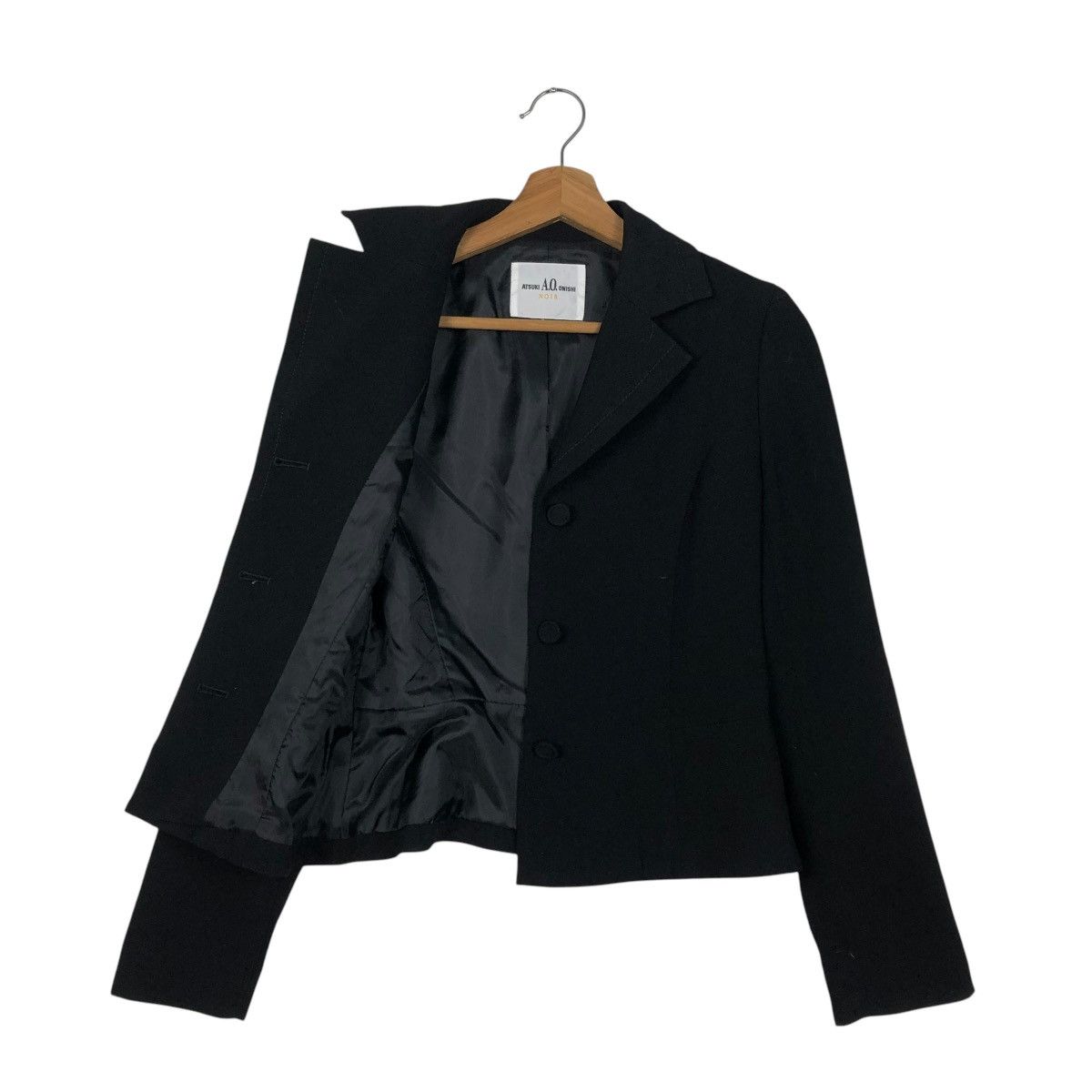 Japanese Brand 🔥CROPPED WOOL JACKET ATSUKI ONISHI NOIR YOHJI YAMAMOTO Size M / US 6-8 / IT 42-44 - 13 Thumbnail