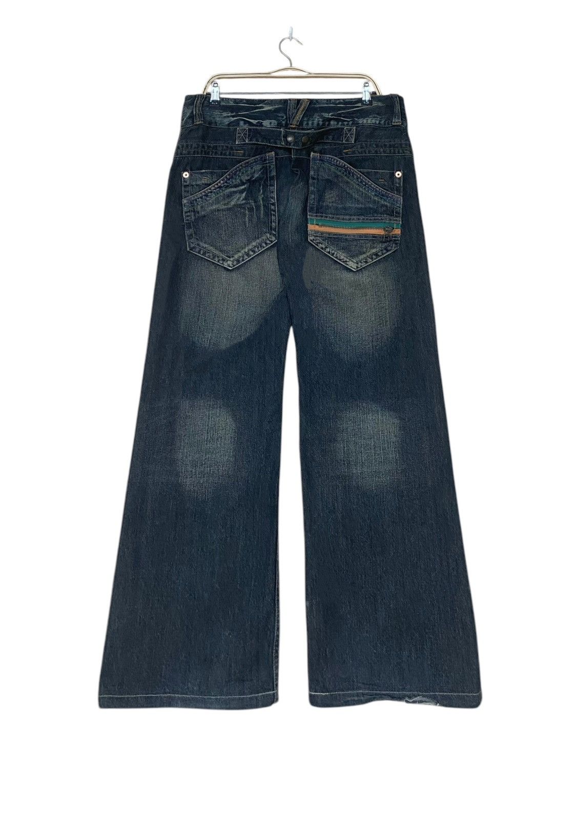 Japanese Brand × Le Grande Bleu (L.G.B.) × Vintage Vintage Japanese Brand Ultimax Flared Jeans 2000s Size US 35 - 1 Thumbnail