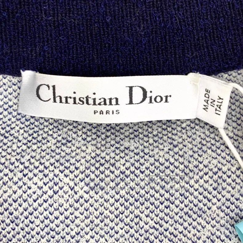 Dior Dior Colour block love letter inlaid wool stand-up collar Size XS / US 0-2 / IT 36-38 - 6 Thumbnail