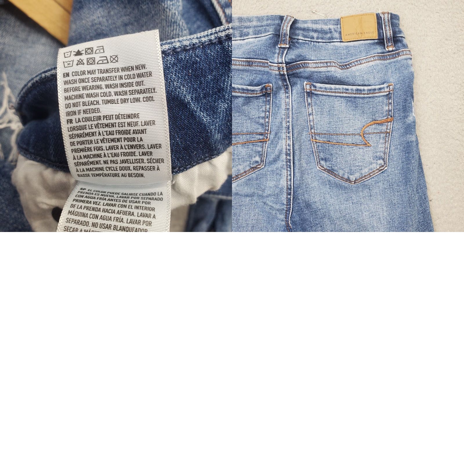 American Eagle Outfitters American Eagle Outfitters Jeans Womens 00S Blue Denim Streetwear Boho Distressed Raw Hem Jeans Girls Women 00S Blue Denim Distressed Raw Hem Size 24" / US 00 / IT 34 - 8 Thumbnail
