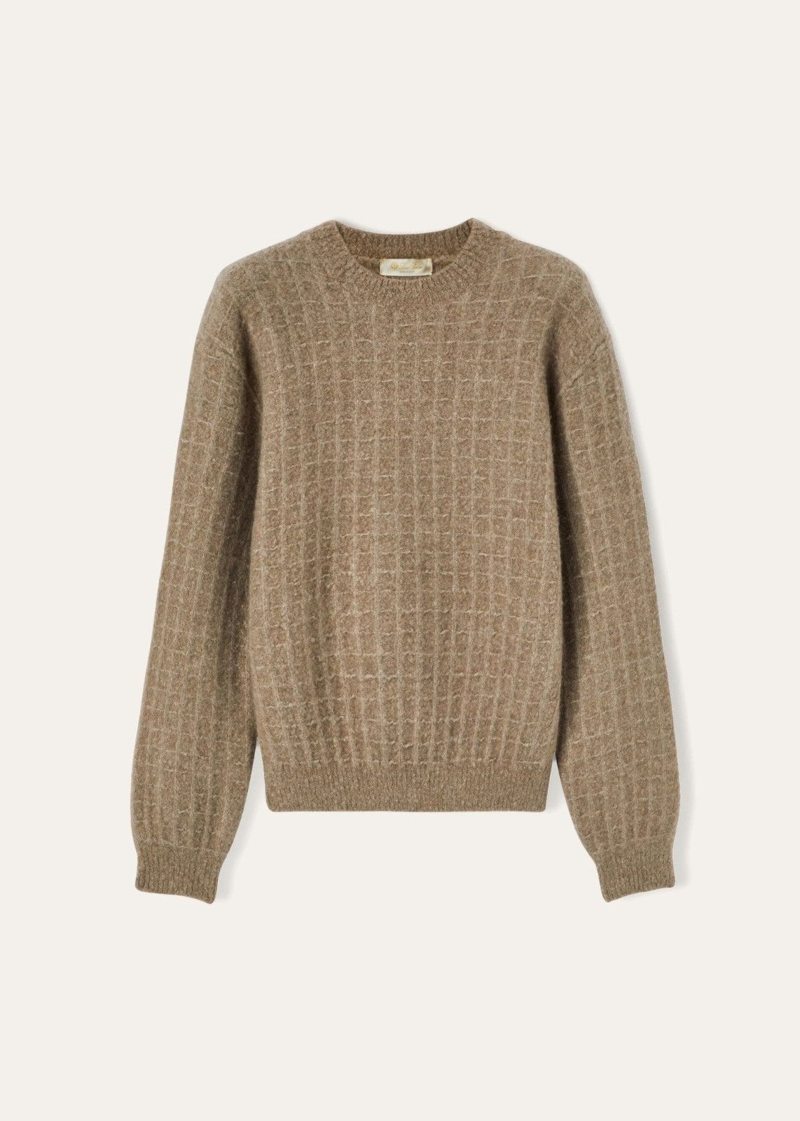 Loro Piana o1srvl11e1125 FAN1194 Cocooning Crewneck Sweater in Brown Size L / US 10 / IT 46 - 1 Thumbnail