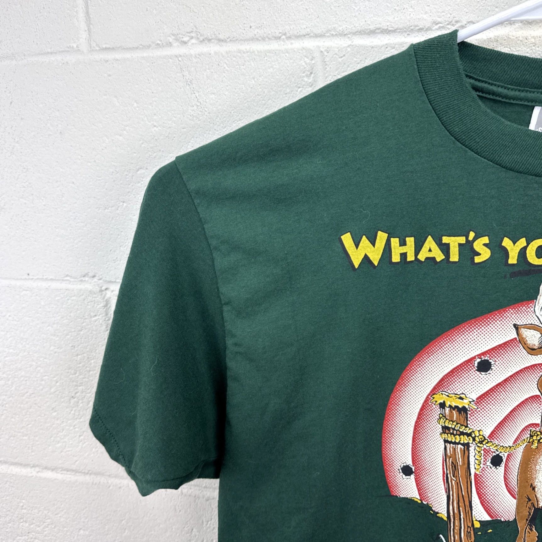 Jerzees VINTAGE JERZEES Deer Hunting Humor T Shirt USA 2XL Green Crew Neck Short Sleeve Graphic Mens Rounded Off 1990s Size US XXL / EU 58 / 5 - 5 Thumbnail