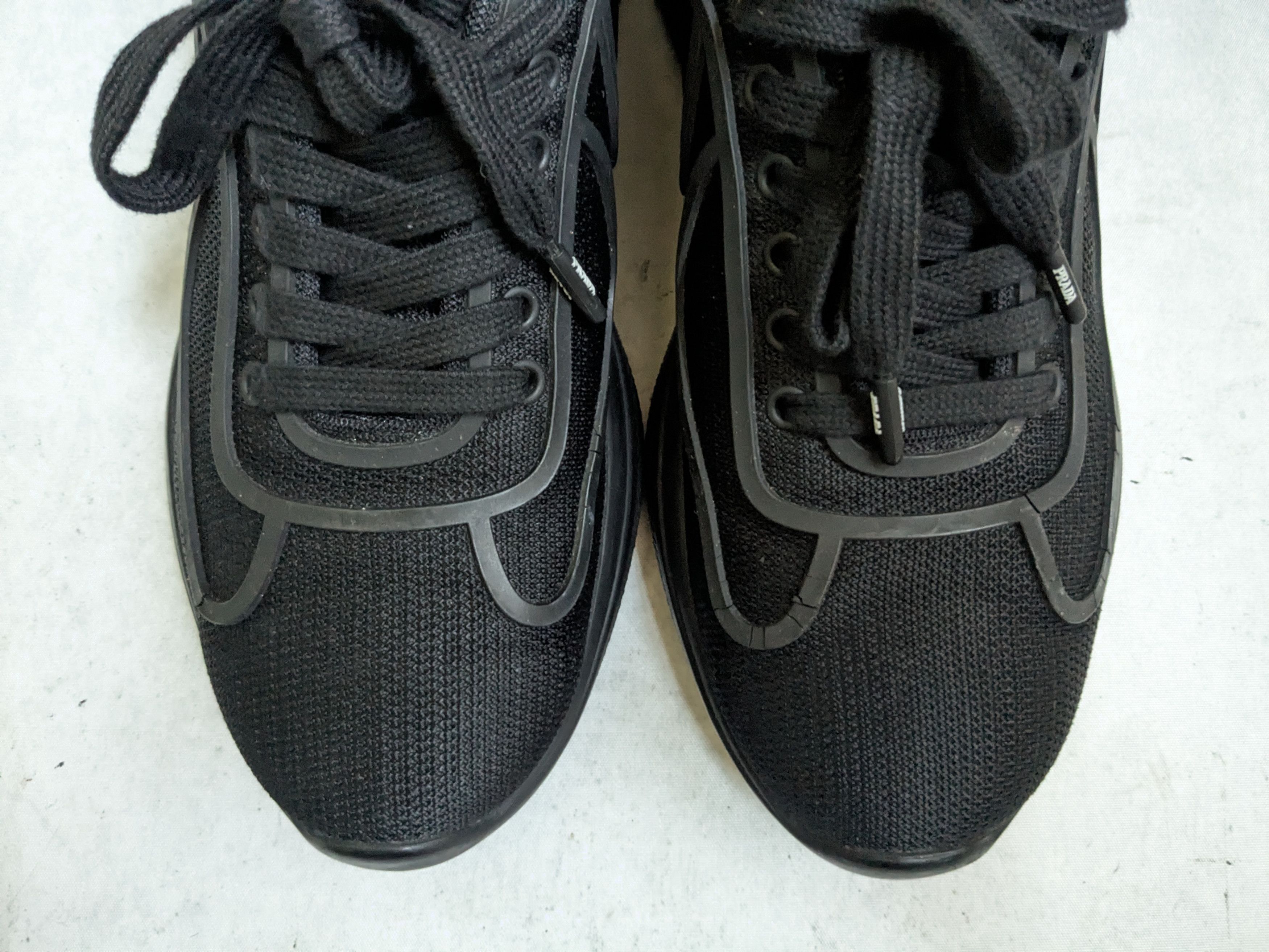 Prada Prada America's Cup Sneakers Black Red Low Tops 11 Size US 11 / EU 44 - 2 Thumbnail