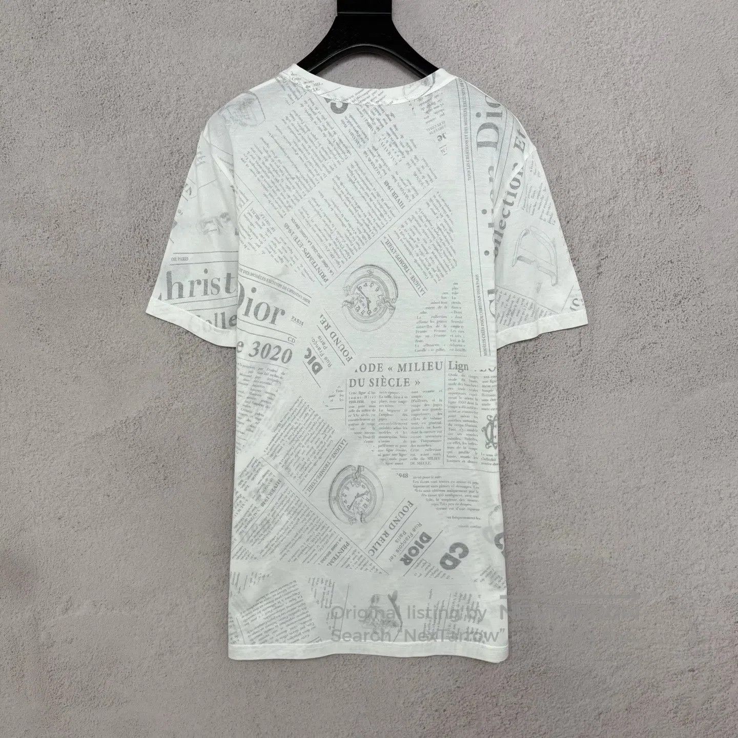 Dior Dior Newspaper-printed short-sleeved shirt Size US S / EU 44-46 / 1 - 2 Thumbnail