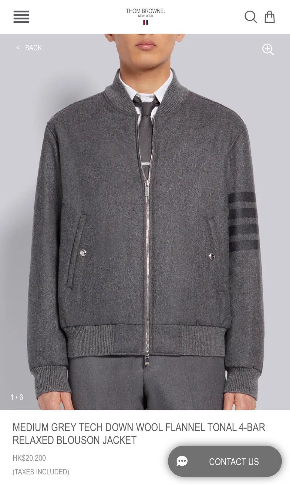 Thom Browne Thom Browne Wool Jacket Grey Size US S / EU 44-46 / 1 - 3 Thumbnail