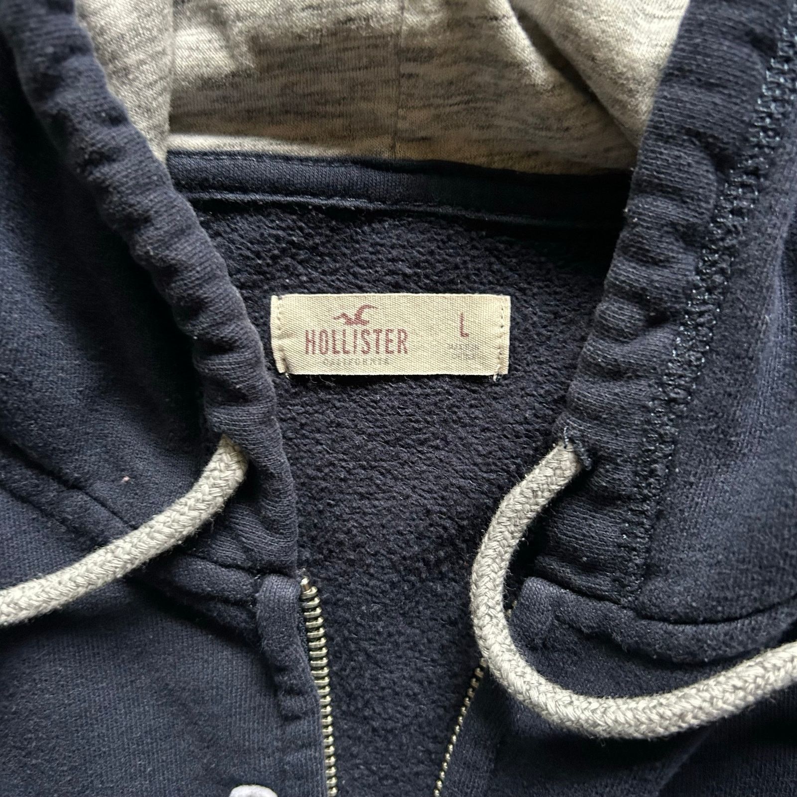 Hollister Vtg y2k Hollister California Full Zip Applique Logo Hoodie Size L / US 10 / IT 46 - 5 Thumbnail