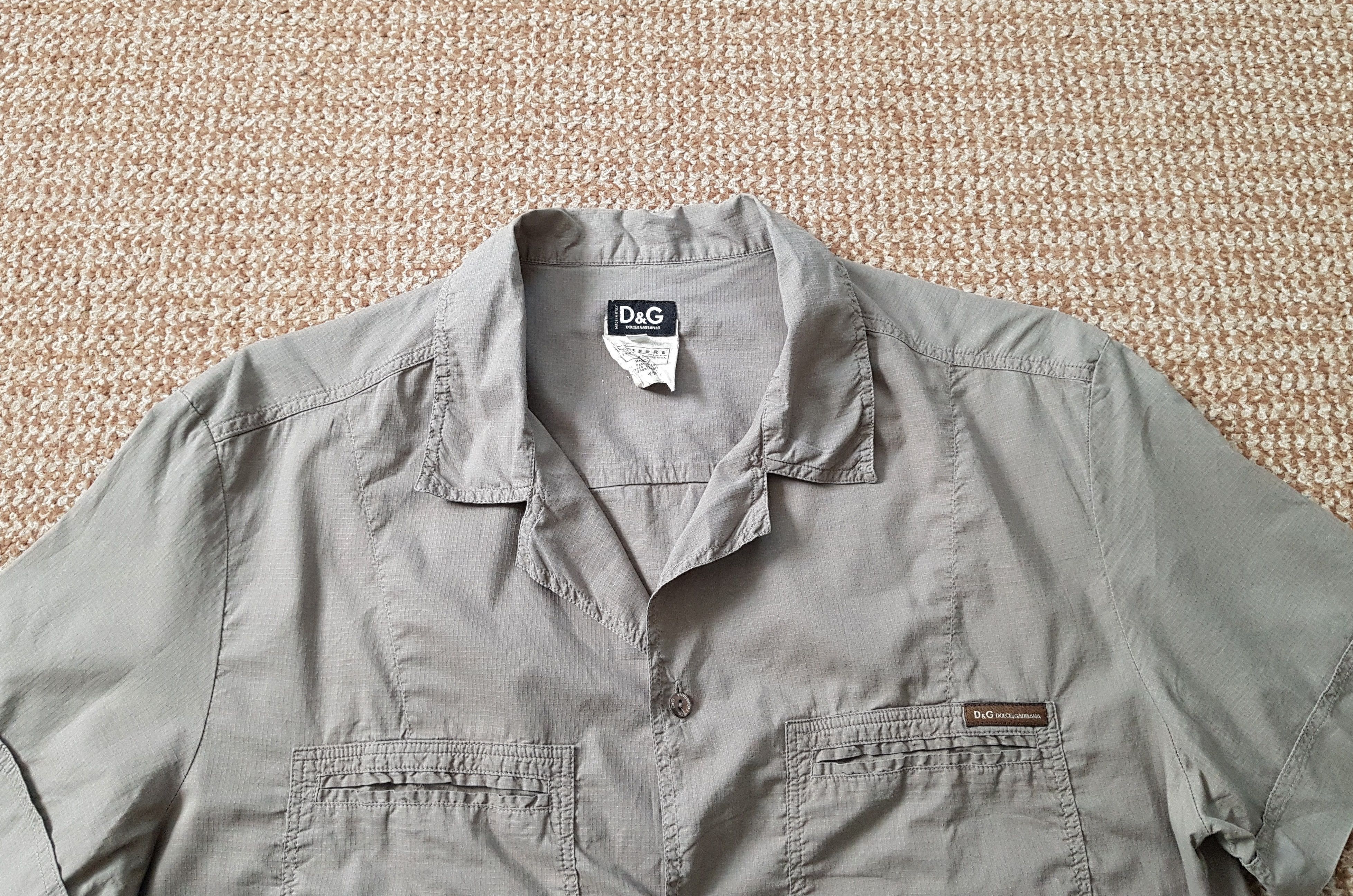 Dolce & Gabbana D&G Dolce & Gabbana Luxury Vintage Y2K Short Sleeve Shirt L Size US L / EU 52-54 / 3 - 3 Thumbnail