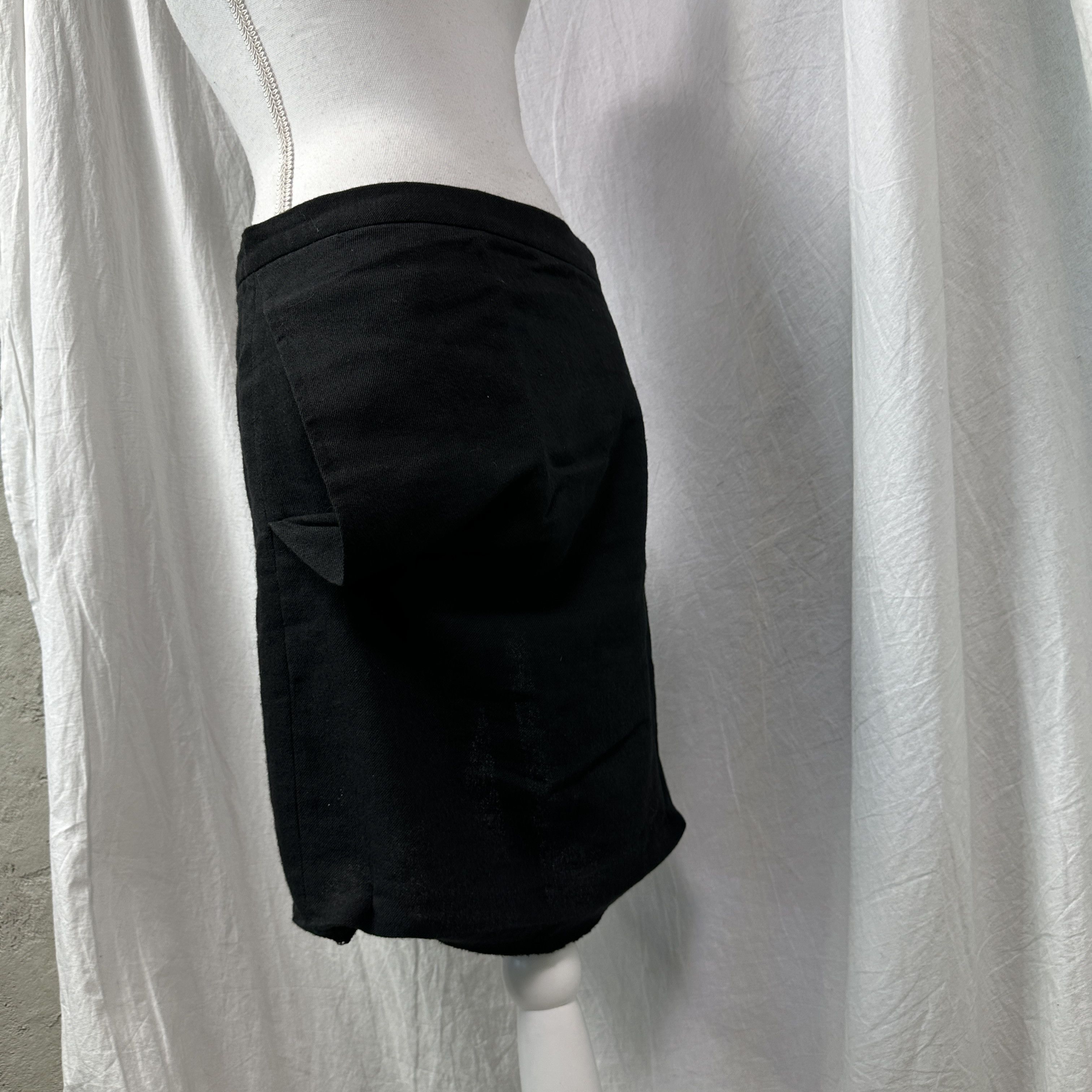 Ann Demeulemeester Vintage Avant Garde Woolen Ann Demeulemeester Skirt Y2K Size 26" / US 2 / IT 38 - 9 Thumbnail