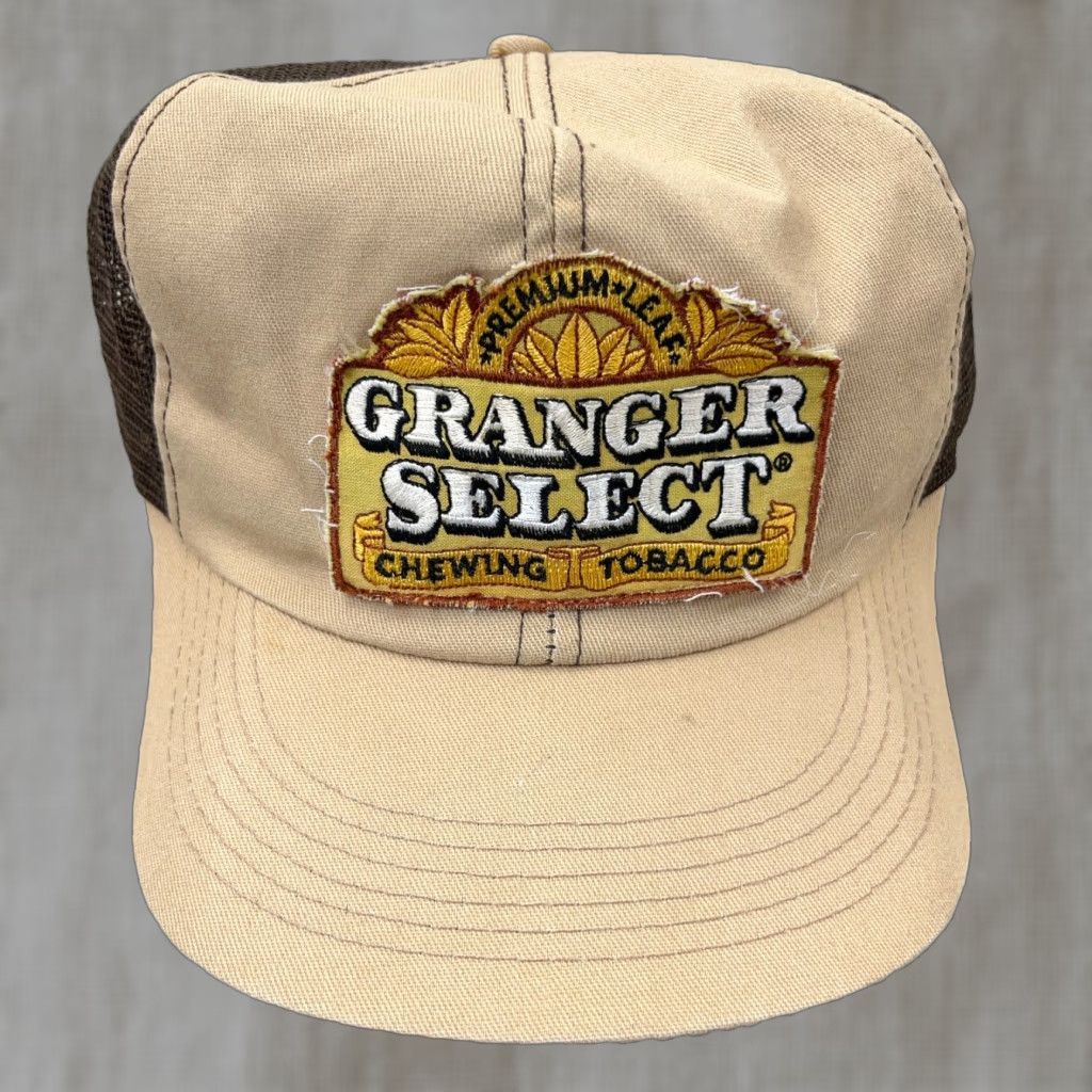 Vintage VINTAGE American Trucker Hat Men Adjustable 80s 90s Retro USA Casual Outdoor Brown Size ONE SIZE - 1 Thumbnail