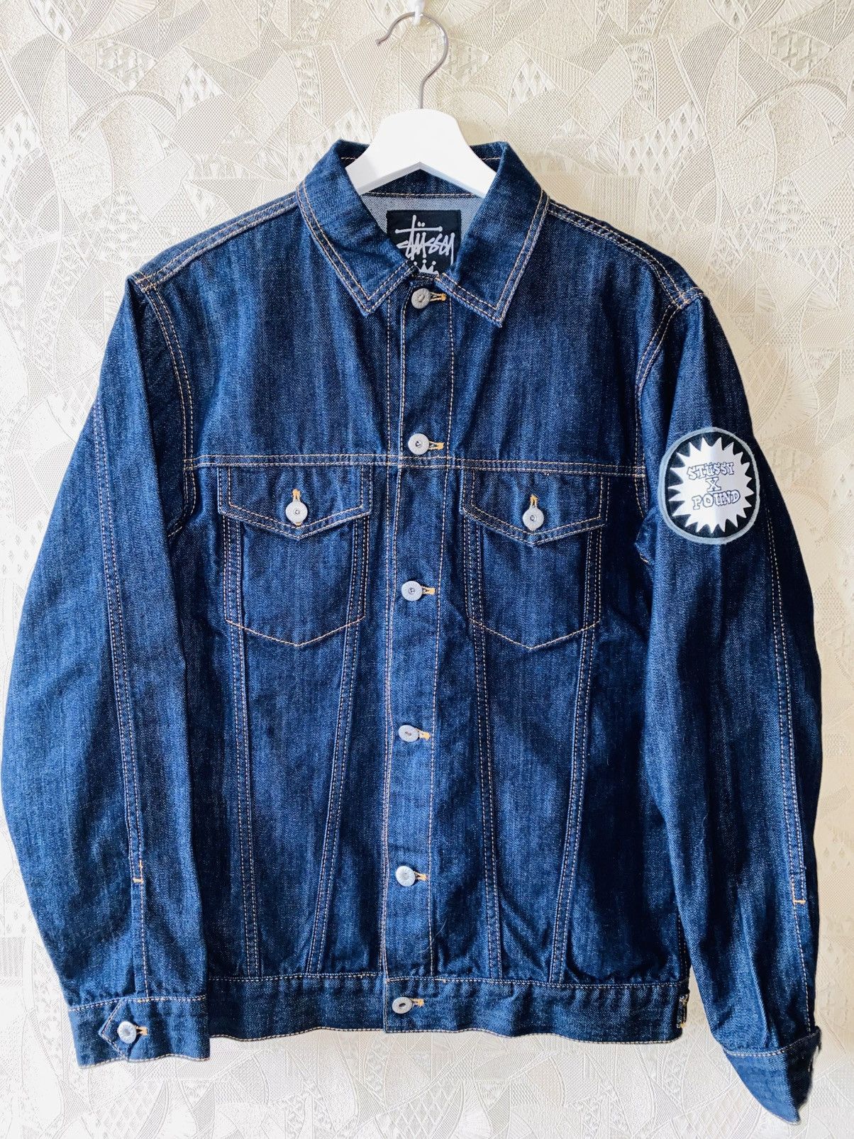 Stussy × Vintage Stussy X Pound Vintage Denim Jacket Patta Size US L / EU 52-54 / 3 - 3 Thumbnail