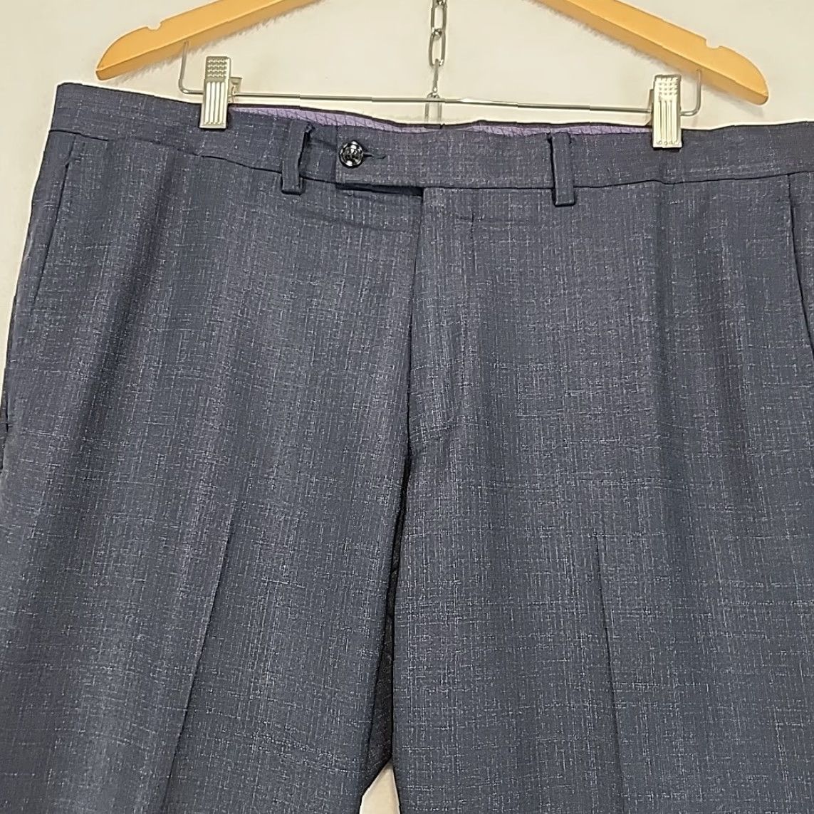 Ted Baker Ted Baker Jefferson Dress Pants Men's 38R Navy Blue 100% Wool Office Academia Size US 38 / EU 54 - 3 Thumbnail