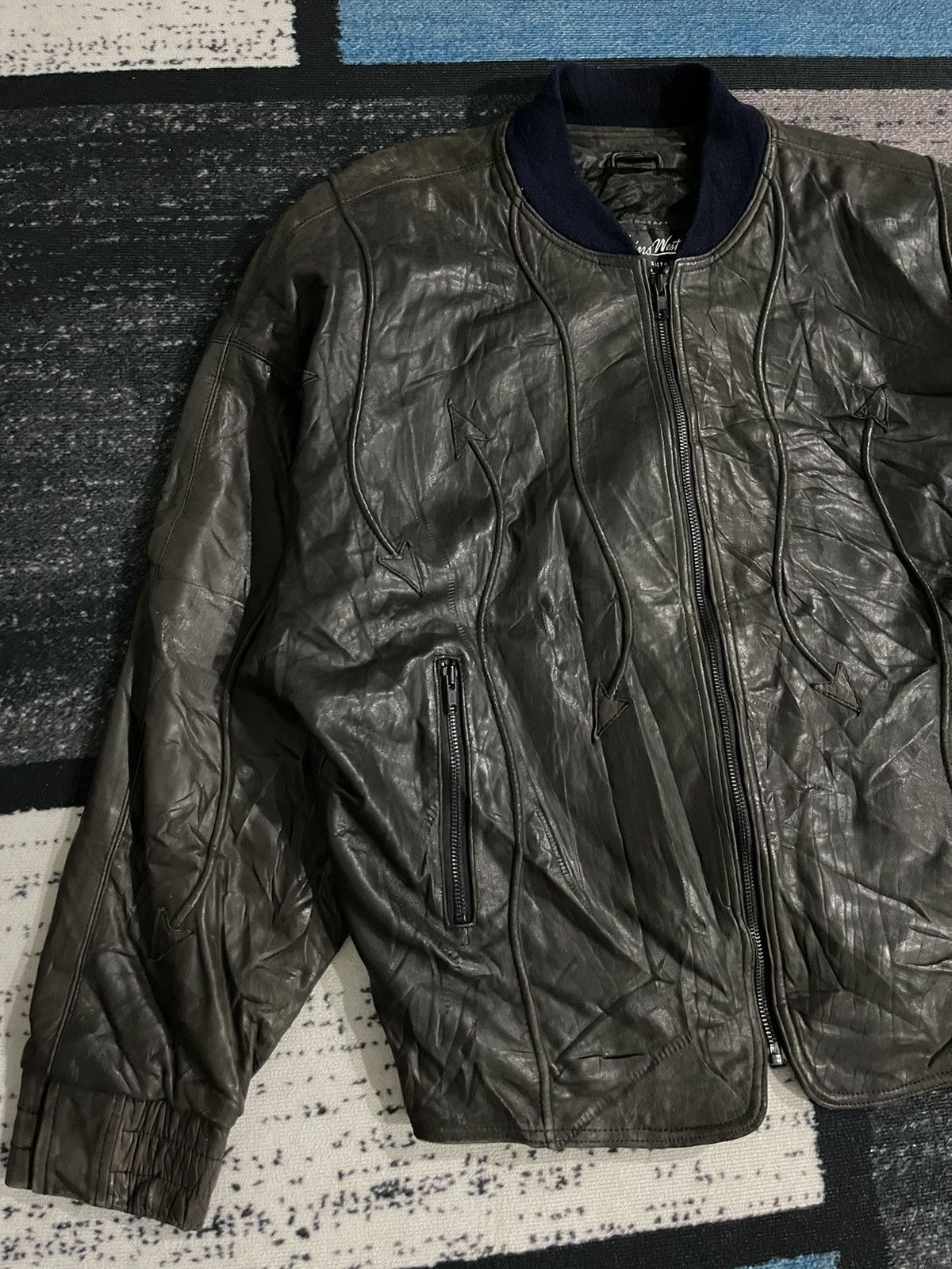 Vintage Vintage Skins West Jeffery Hilton Leather Jacket Size US L / EU 52-54 / 3 - 4 Thumbnail