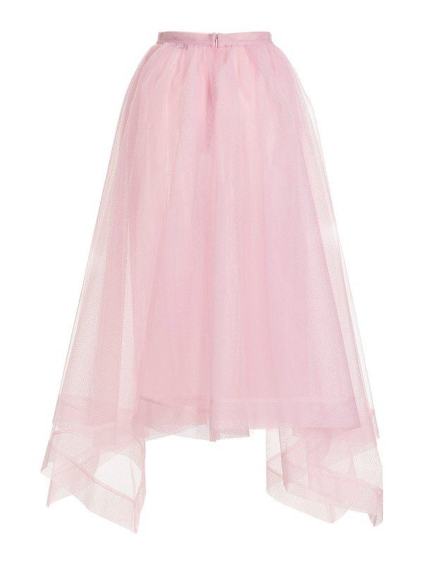 Alexander McQueen o1y0325 Midi Skirt in Pink Size 27" / US 4 / IT 40 - 2 Thumbnail