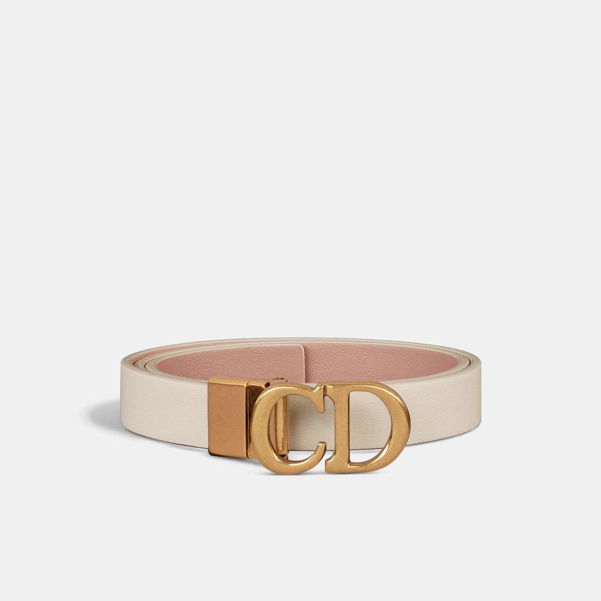 Dior o1bcso1str0126 Size:OS/Reversible Saddle Belt in White Beige Size ONE SIZE - 1 Thumbnail