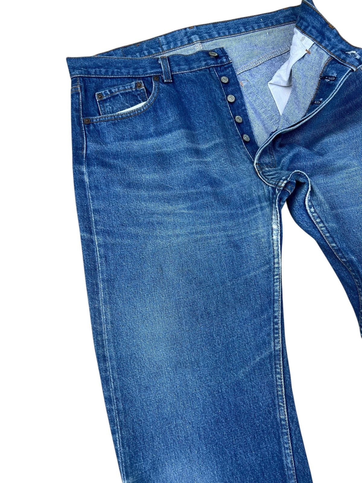 Levi's Vintage 1980s Levi’s 501 Fade Blue Denim Jeans Made in Usa Size US 37 - 8 Thumbnail