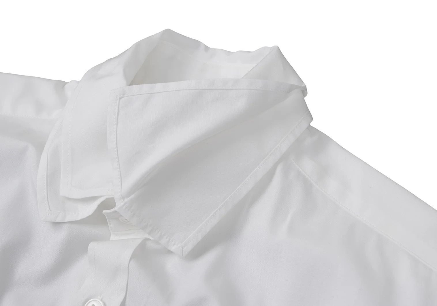 Yohji Yamamoto Yohji Yamamoto Layered Cotton Long Sleeve Shirt Size US S / EU 44-46 / 1 - 4 Thumbnail