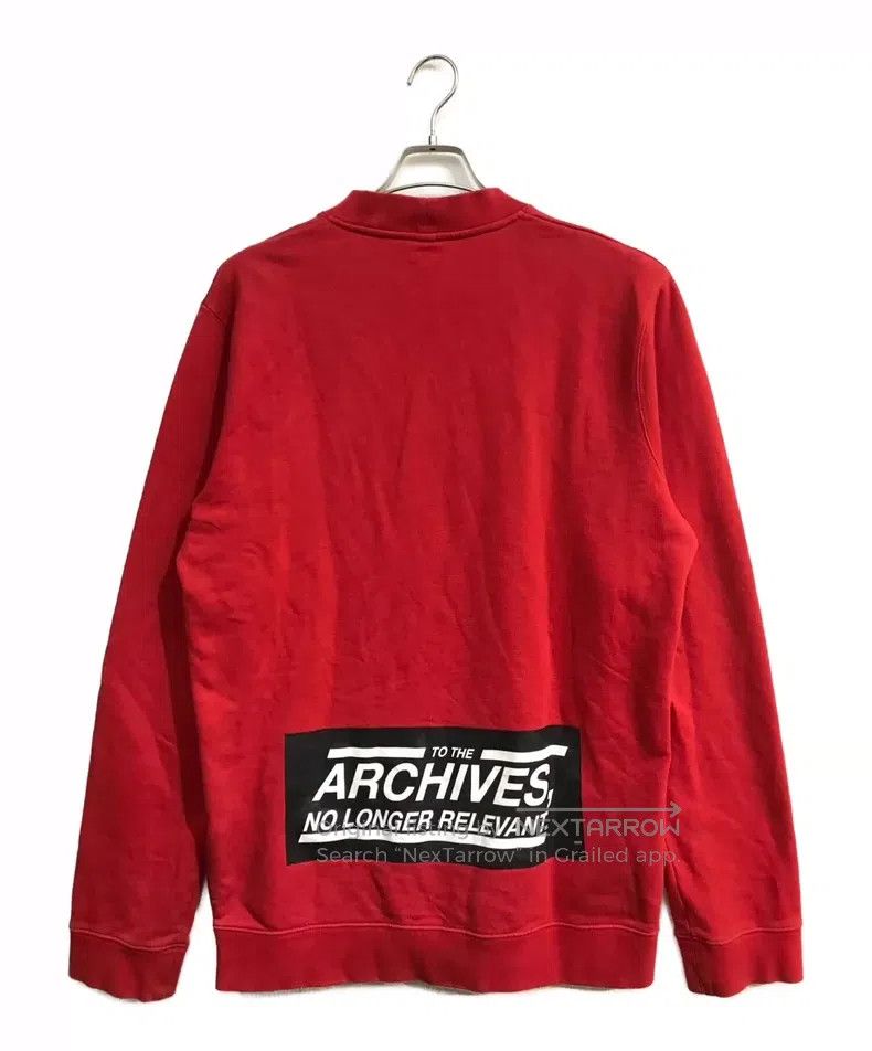 Raf Simons Raf Simons Red long-sleeved printed sweatshirt Size US S / EU 44-46 / 1 - 1 Thumbnail