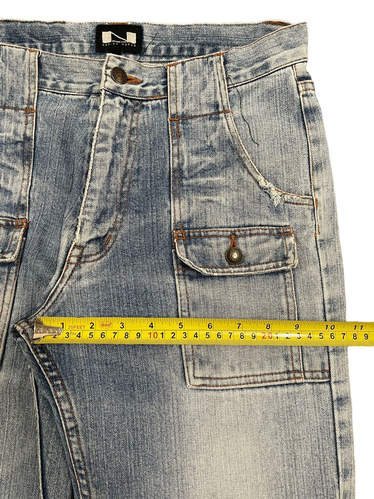 Hysteric Glamour Vintage Japanese Nylaus Bush Pants Style Blue Wash Jeans Size US 30 / EU 46 - 13 Thumbnail