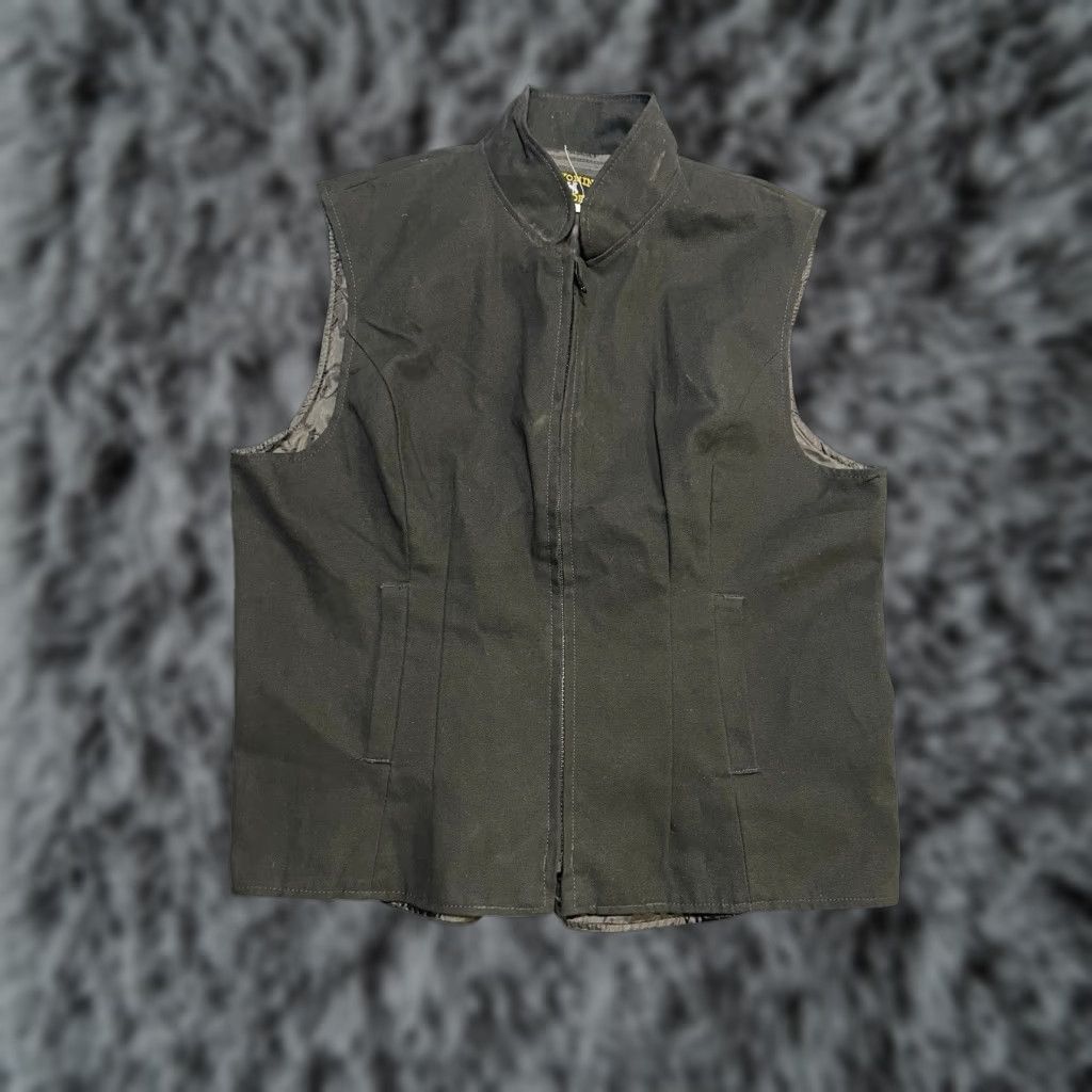 Vintage VINTAGE: No - Wyoming Traders Vest Womens XL Black Canvas Zip Front Western Rodeo Cowboy Vest Womens XL Black Canvas Zip Front Western Rodeo Cowboy Size XL / US 12-14 / IT 48-50 - 1 Thumbnail
