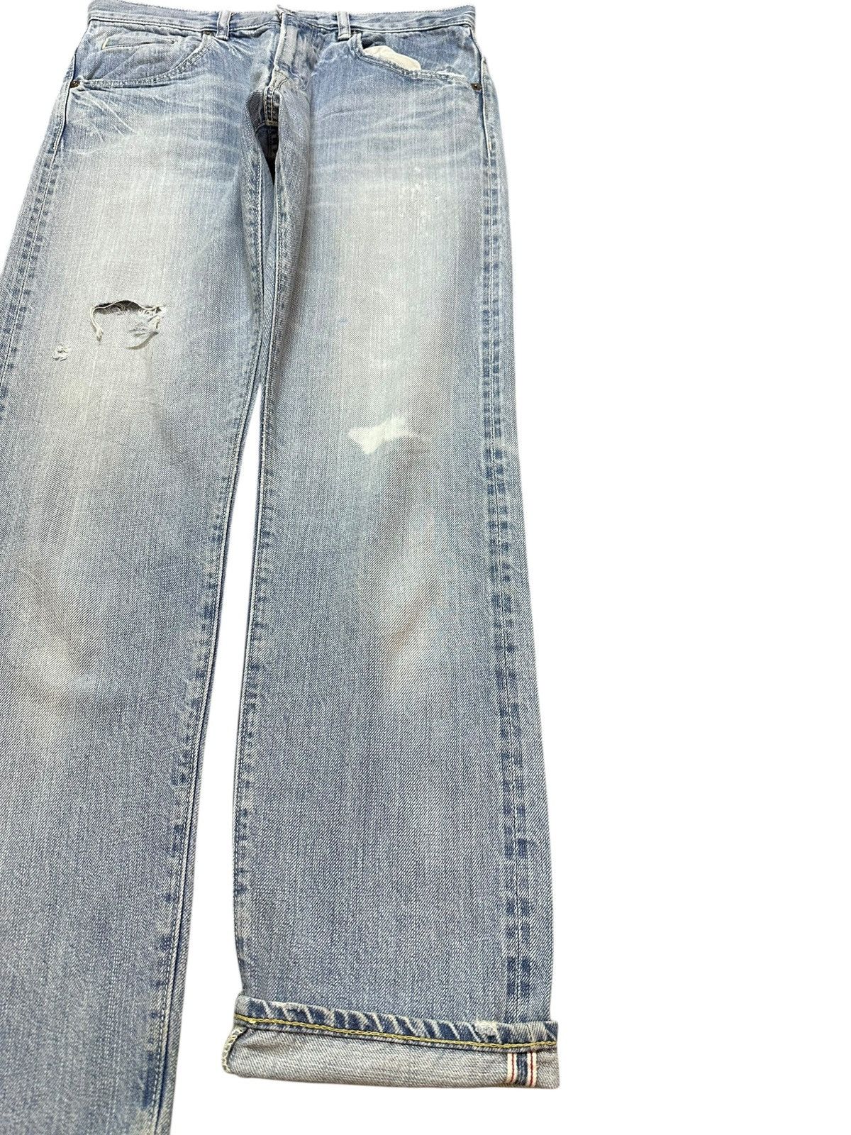 Japanese Brand Vintage Japanese Brand Selvedge Faded Grunge Denim Size US 29 - 5 Thumbnail