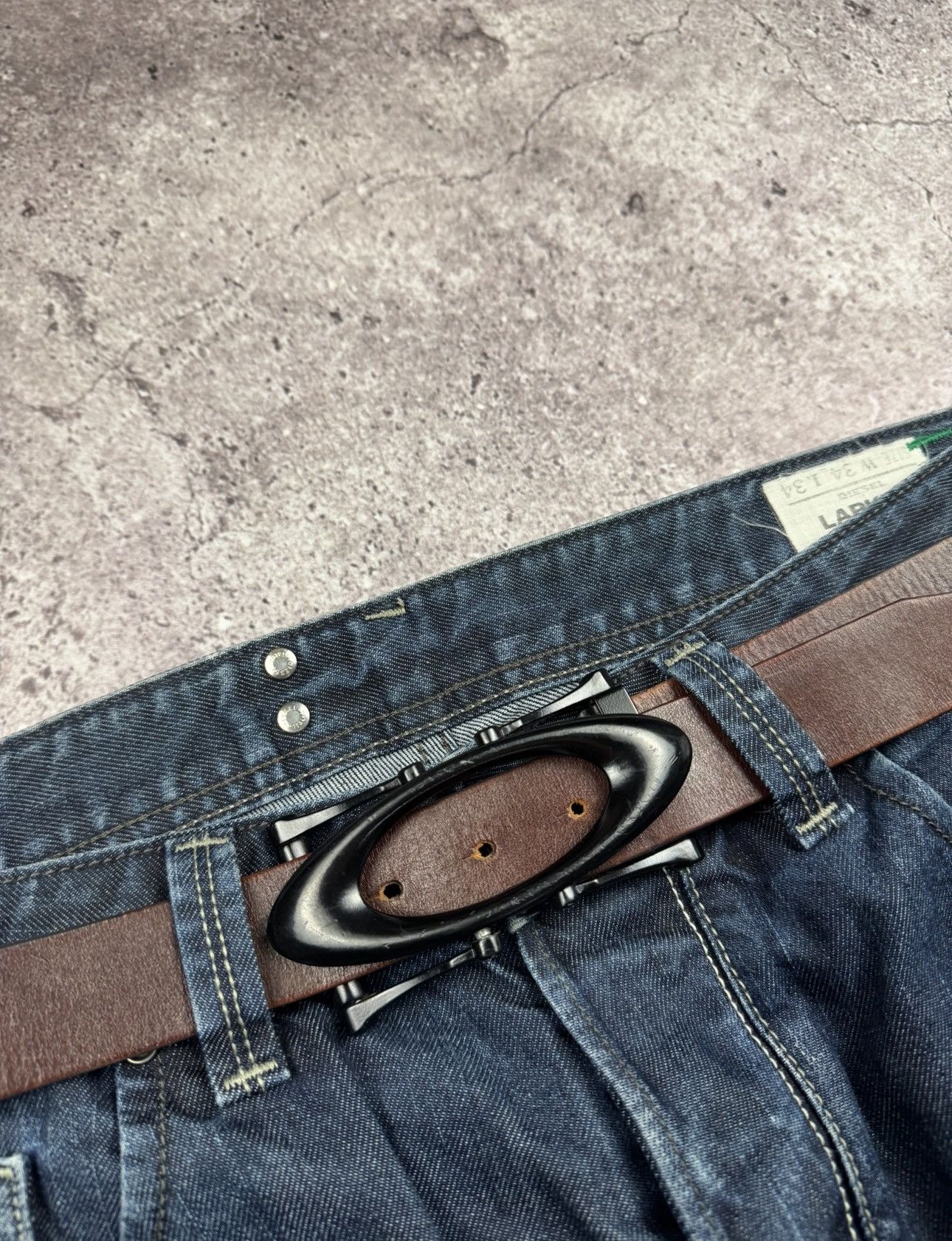 Oakley Y2K Oakley Software Leather Belt Crazy O Gorpcore Vintage Size ONE SIZE - 3 Thumbnail