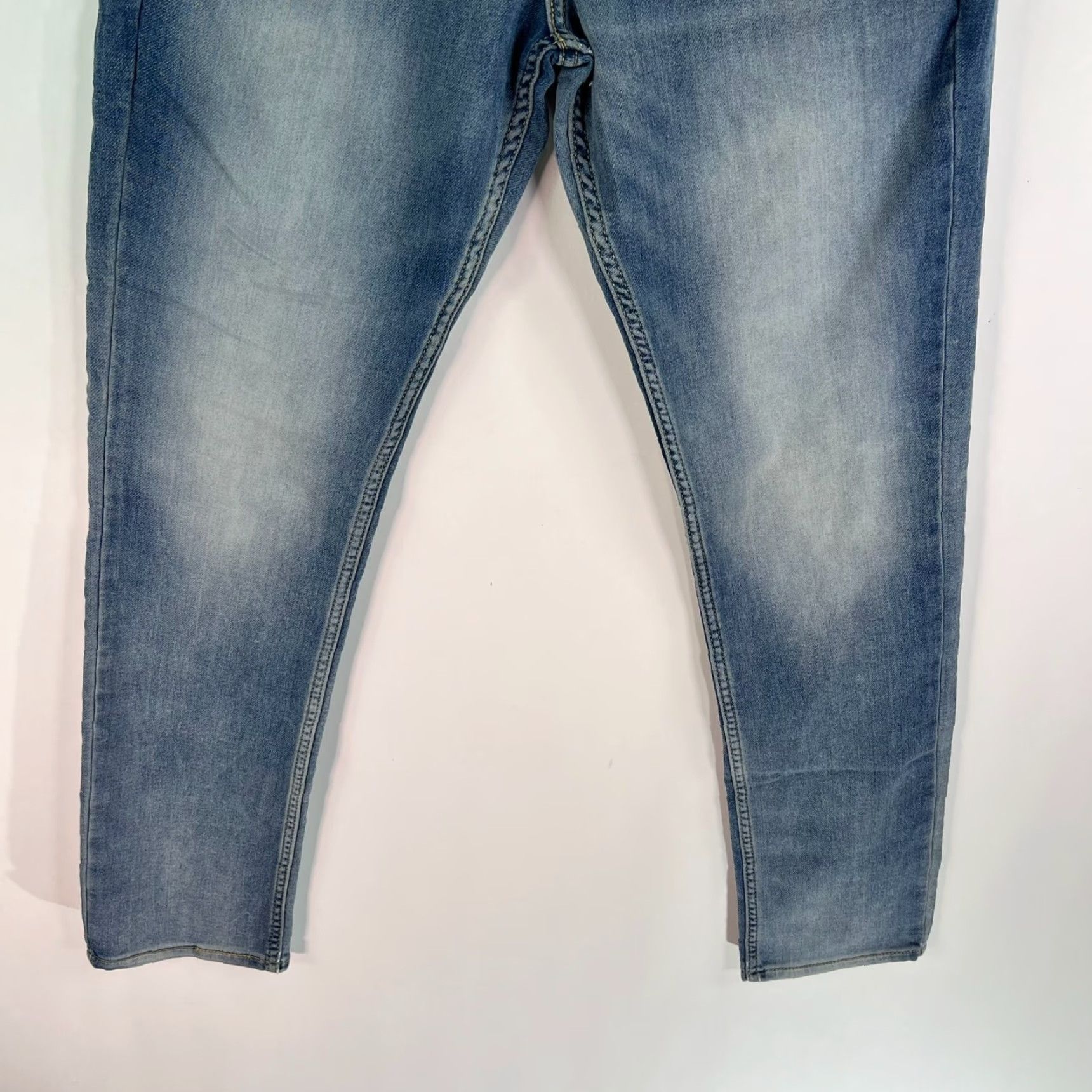 Levi's Levi's Signature Jeans Mens Regular Waist 30 Blue Denim Straight 32in Inseam 5-Pocket Zipper Logo Charcoal Wash USA 90s Size US 30 / EU 46 - 3 Thumbnail