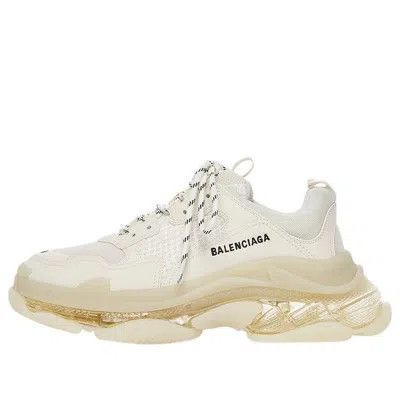Balenciaga o1w1db11225 Triple S Clear Sole Sneakers in Beige Size US 12 / EU 45 - 2 Thumbnail
